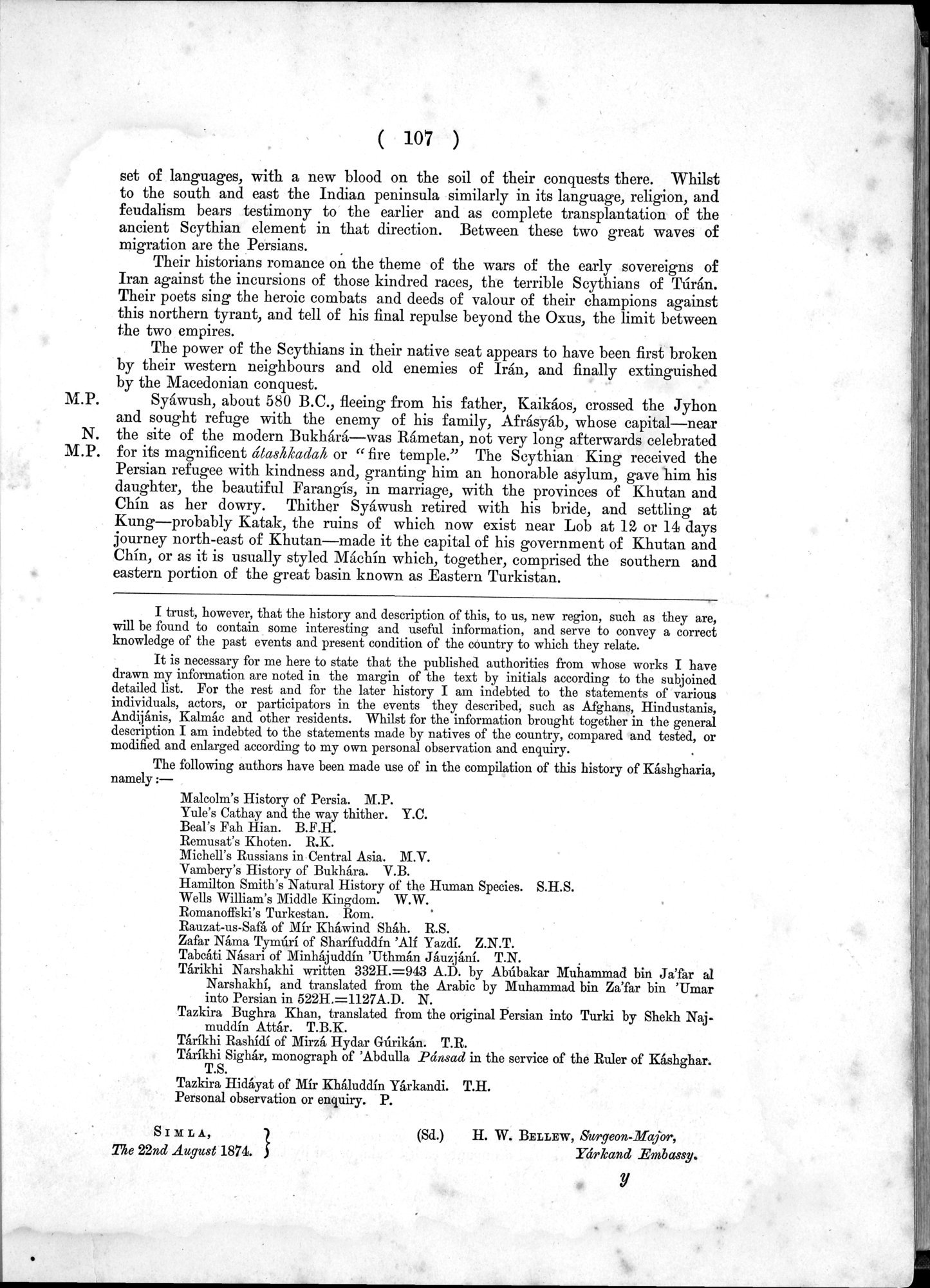 Report of a Mission to Yarkund in 1873 : vol.1 / Page 165 (Grayscale High Resolution Image)