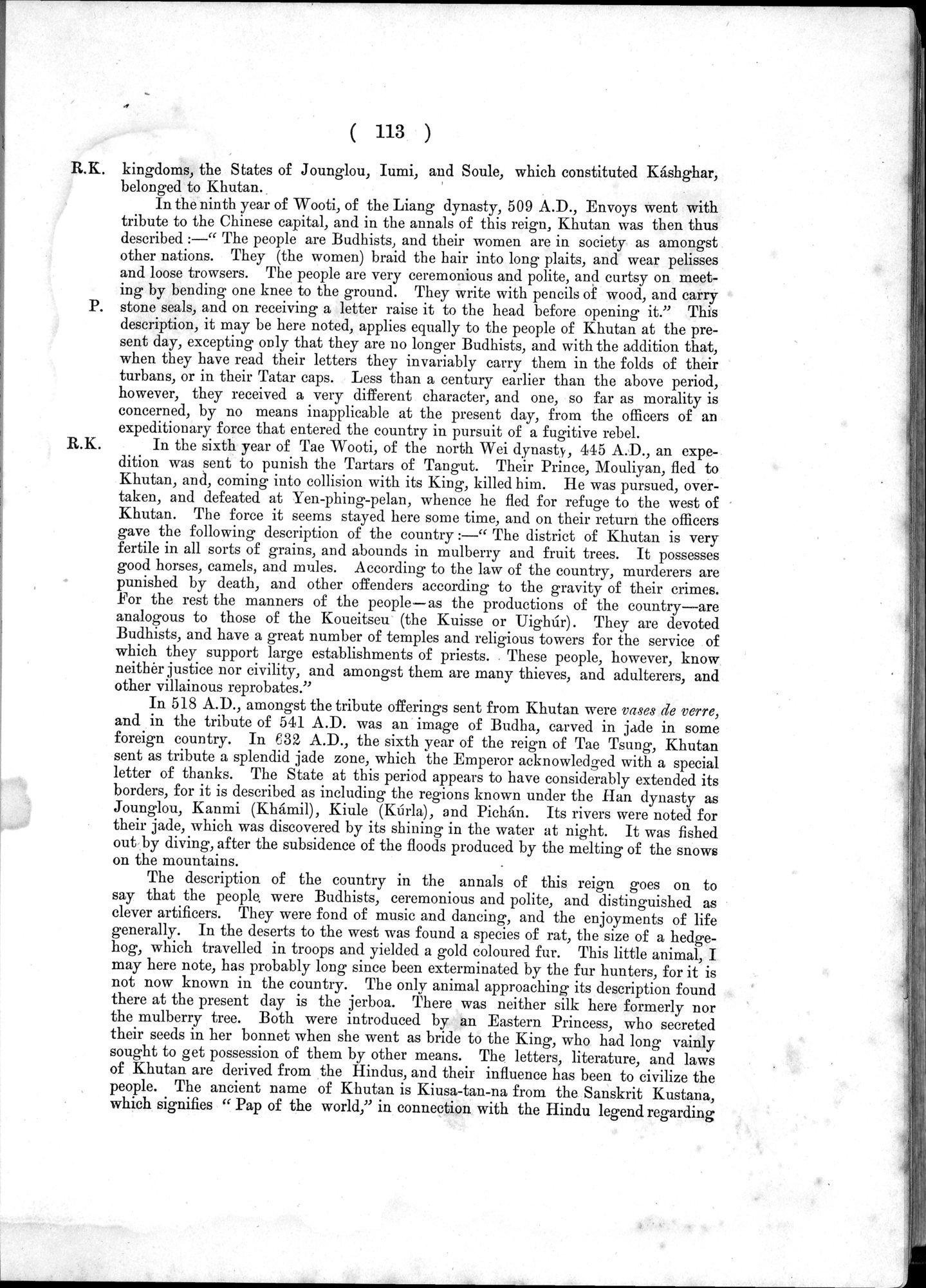 Report of a Mission to Yarkund in 1873 : vol.1 / Page 173 (Grayscale High Resolution Image)