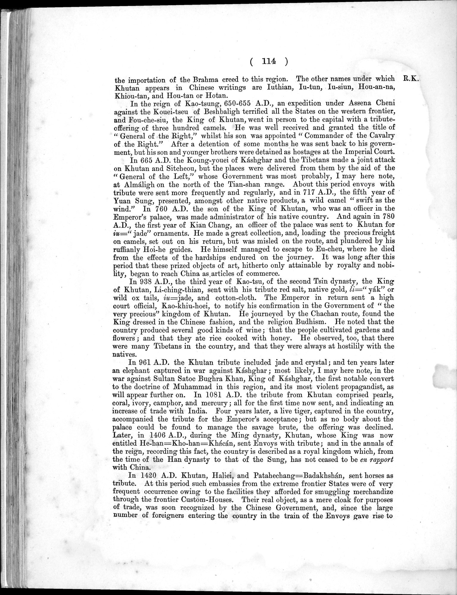 Report of a Mission to Yarkund in 1873 : vol.1 / Page 174 (Grayscale High Resolution Image)