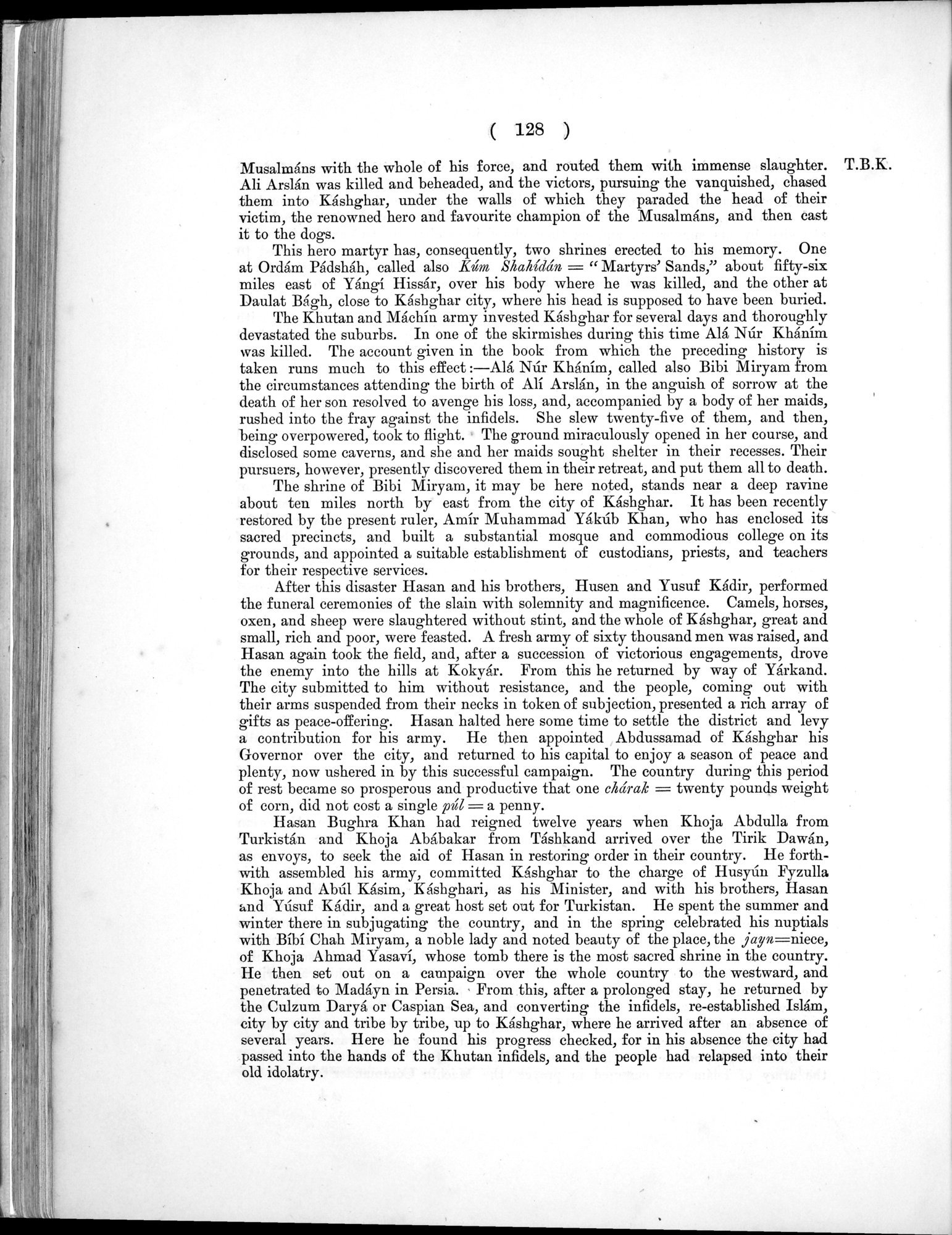 Report of a Mission to Yarkund in 1873 : vol.1 / Page 192 (Grayscale High Resolution Image)