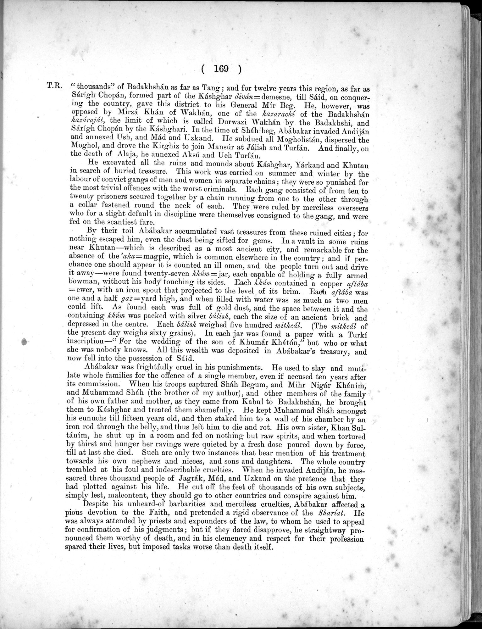 Report of a Mission to Yarkund in 1873 : vol.1 / Page 247 (Grayscale High Resolution Image)