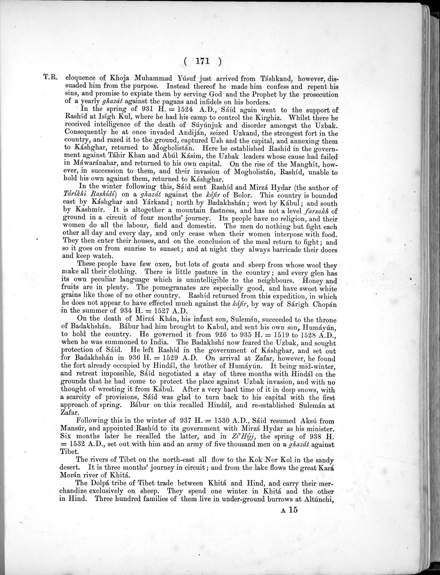 Report of a Mission to Yarkund in 1873 : vol.1 / Page 251 (Grayscale High Resolution Image)