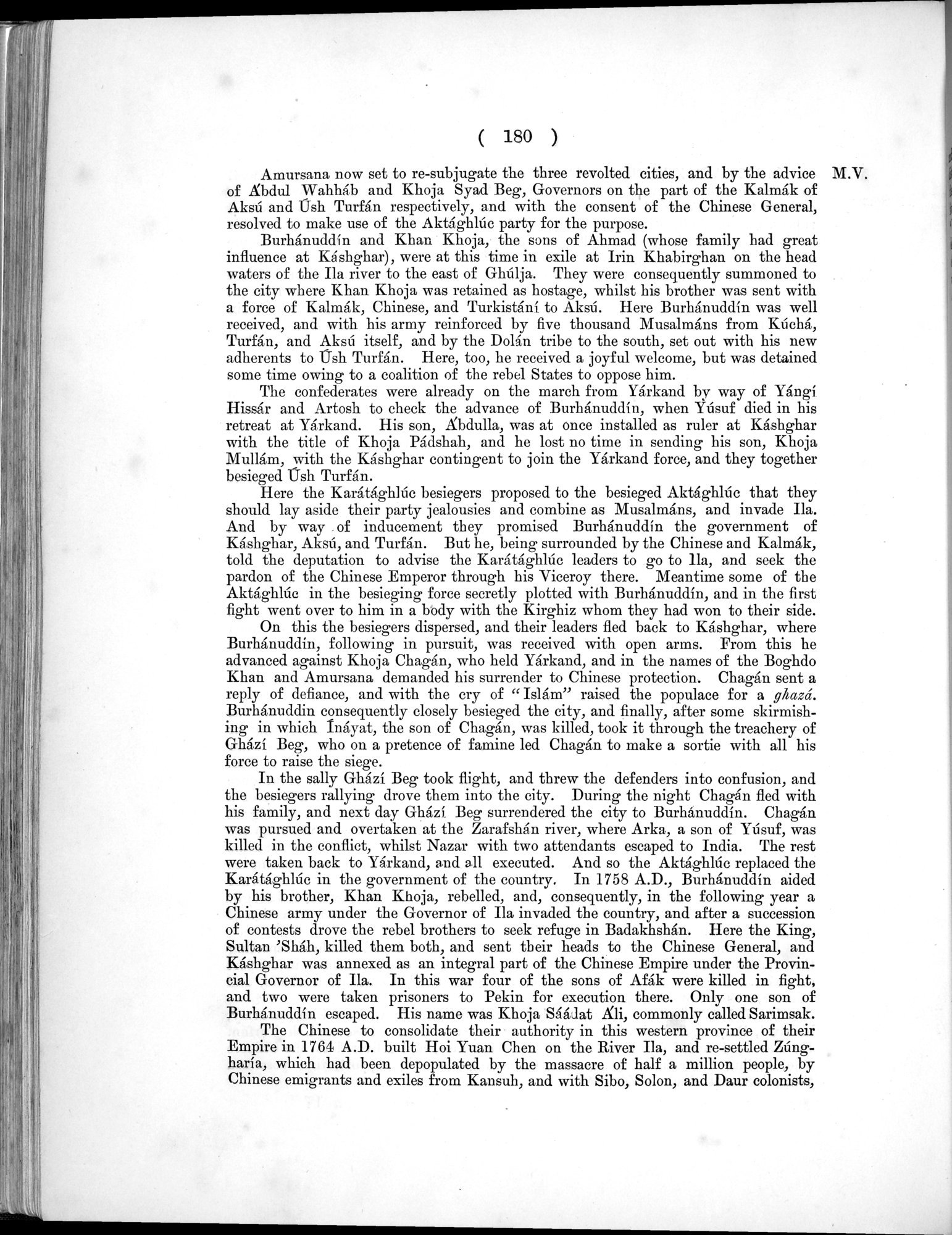 Report of a Mission to Yarkund in 1873 : vol.1 / Page 262 (Grayscale High Resolution Image)