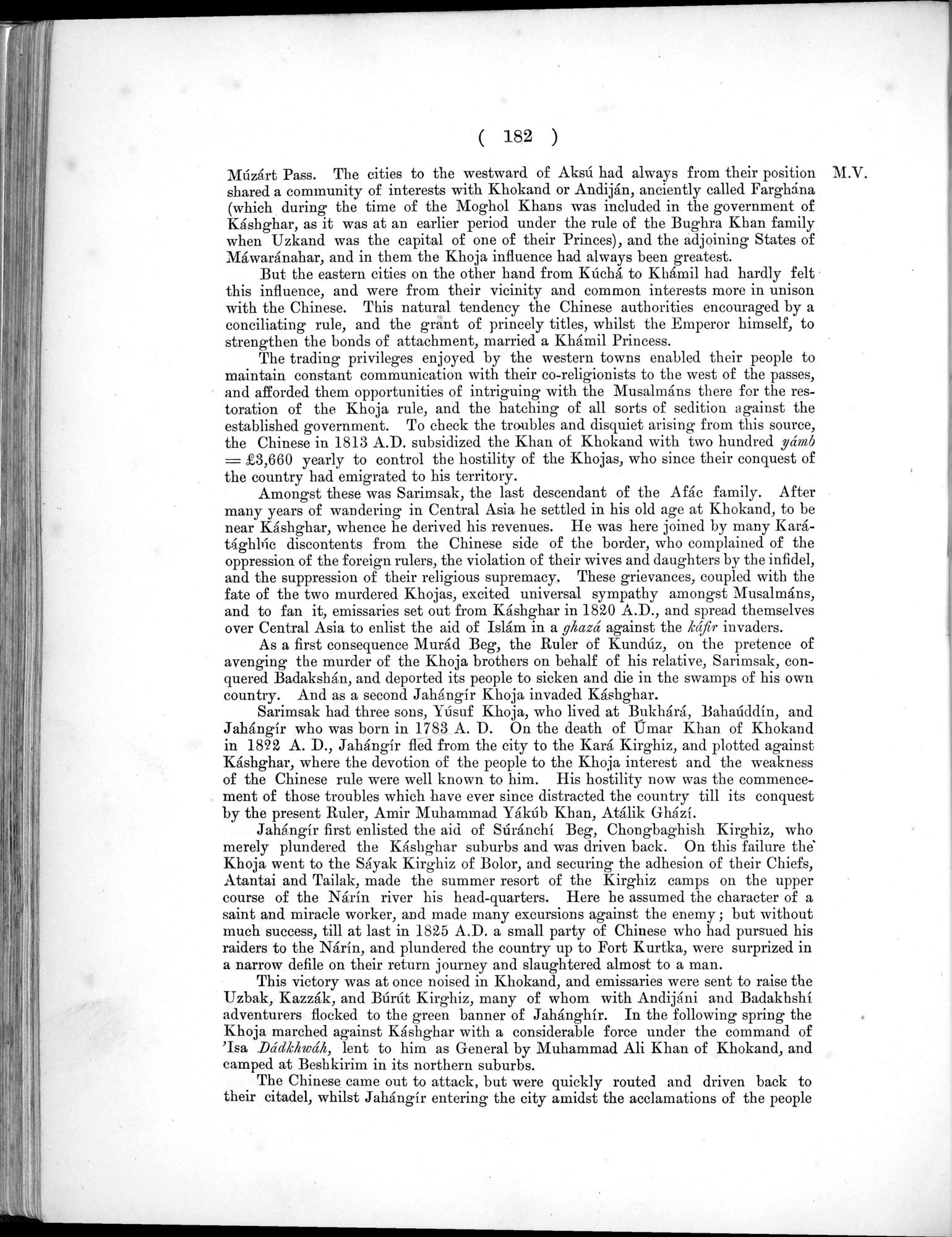 Report of a Mission to Yarkund in 1873 : vol.1 / Page 264 (Grayscale High Resolution Image)