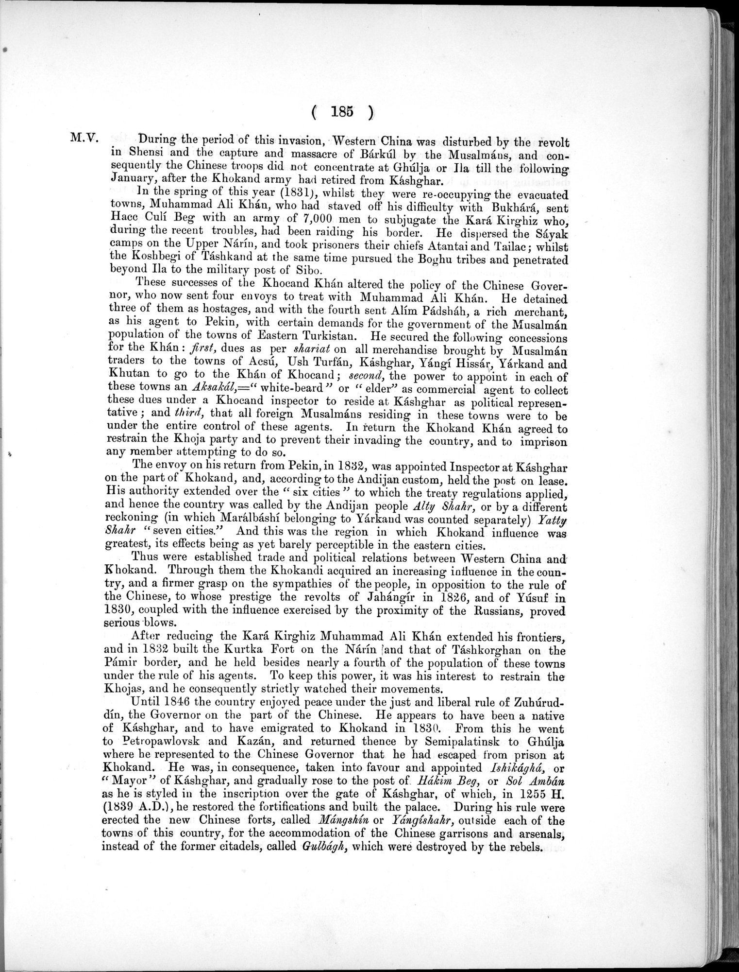 Report of a Mission to Yarkund in 1873 : vol.1 / Page 269 (Grayscale High Resolution Image)