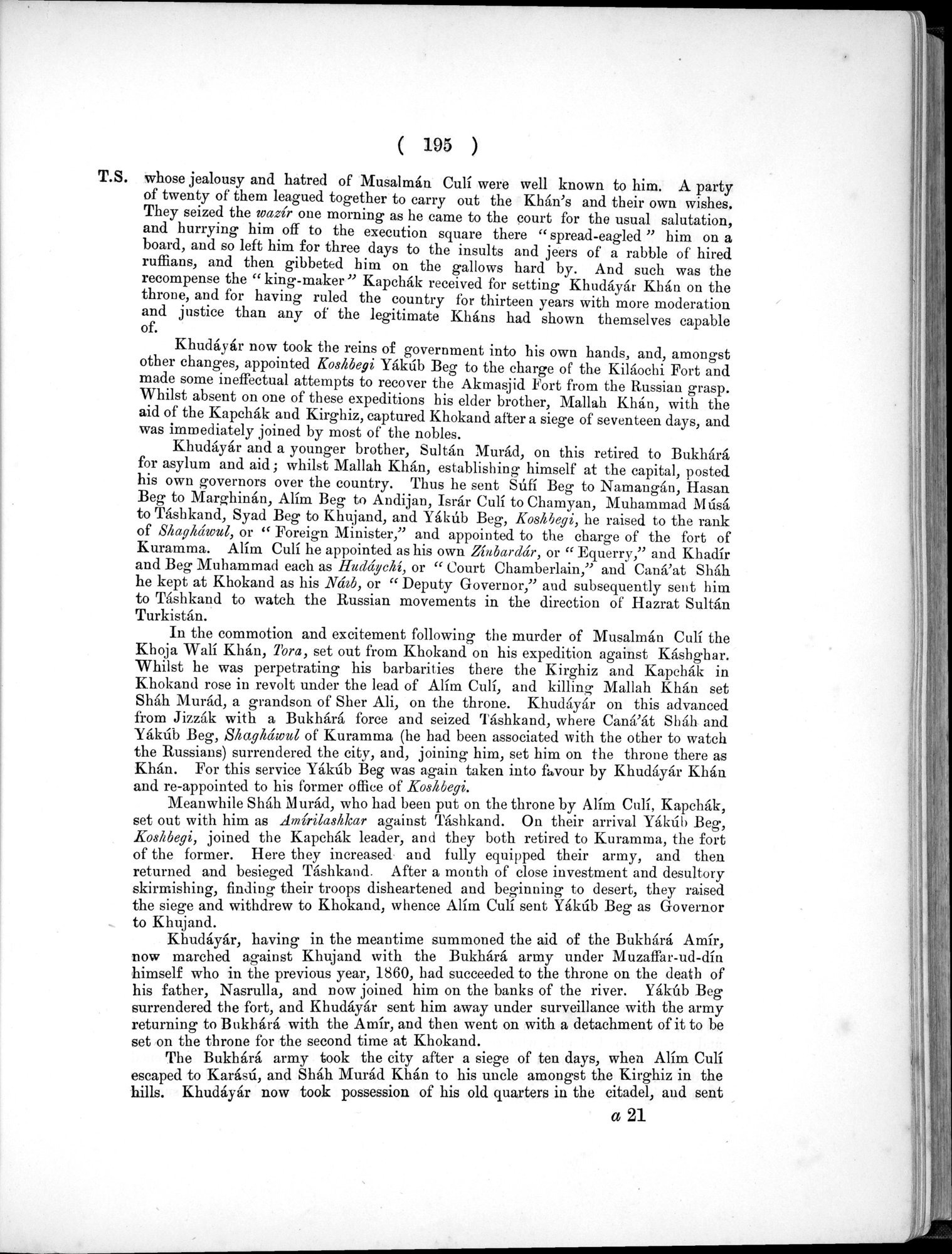 Report of a Mission to Yarkund in 1873 : vol.1 / Page 283 (Grayscale High Resolution Image)
