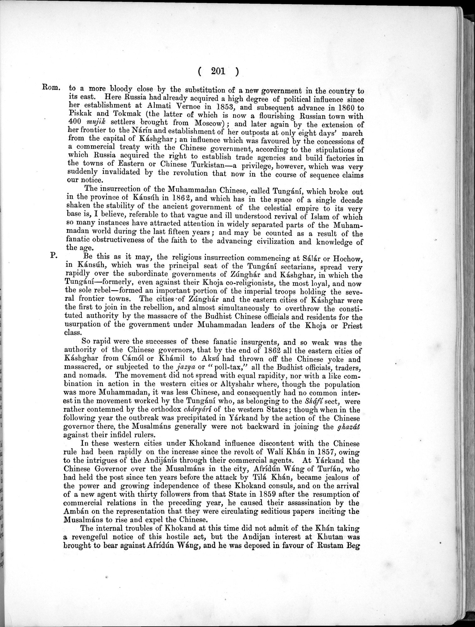 Report of a Mission to Yarkund in 1873 : vol.1 / Page 289 (Grayscale High Resolution Image)