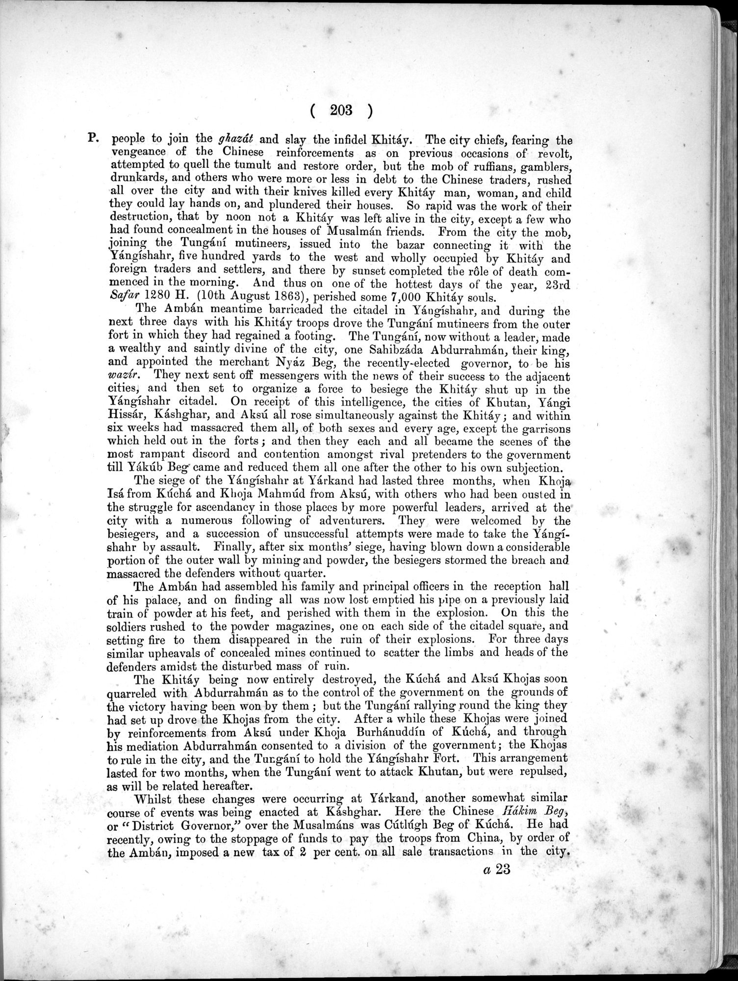 Report of a Mission to Yarkund in 1873 : vol.1 / Page 293 (Grayscale High Resolution Image)