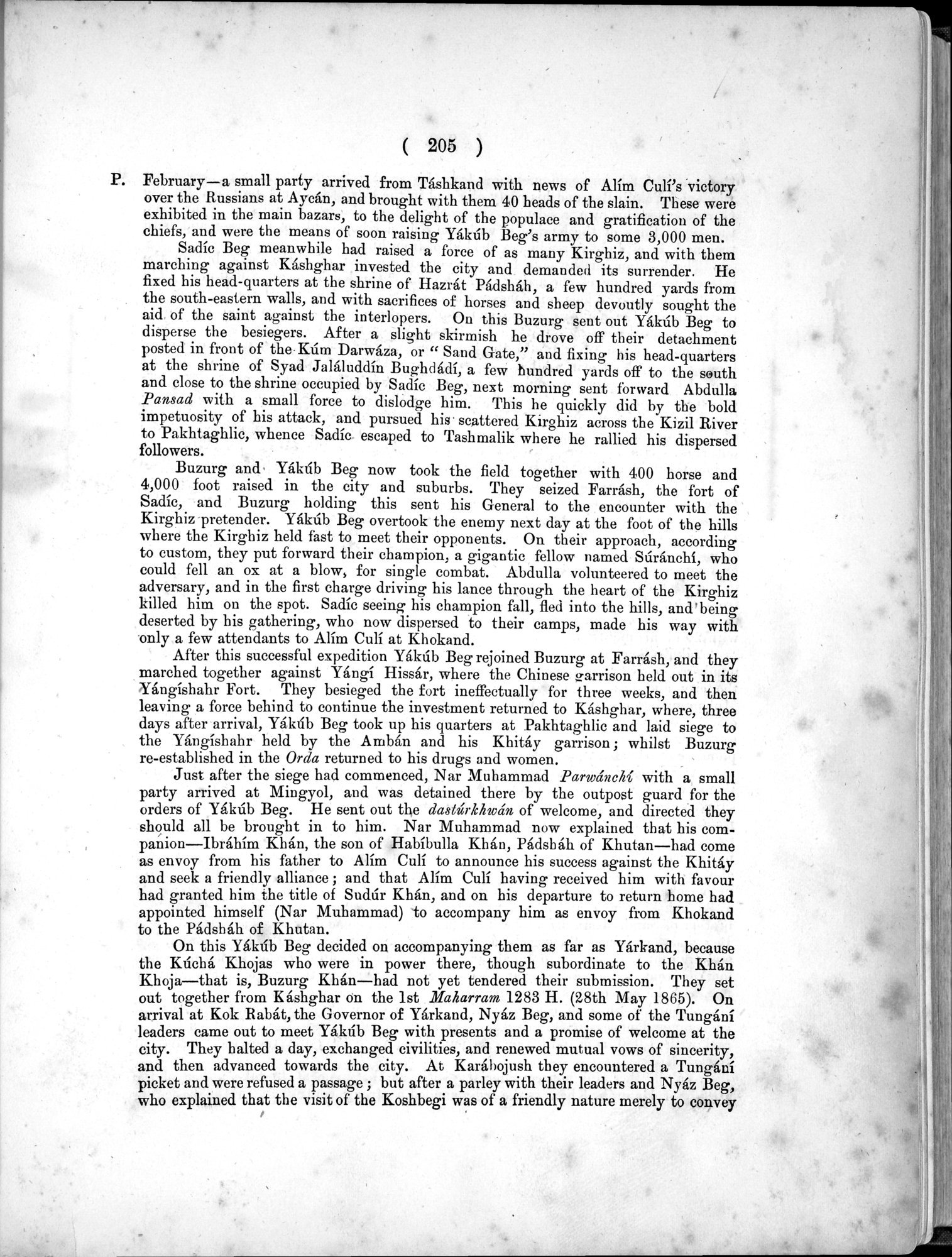 Report of a Mission to Yarkund in 1873 : vol.1 / Page 295 (Grayscale High Resolution Image)