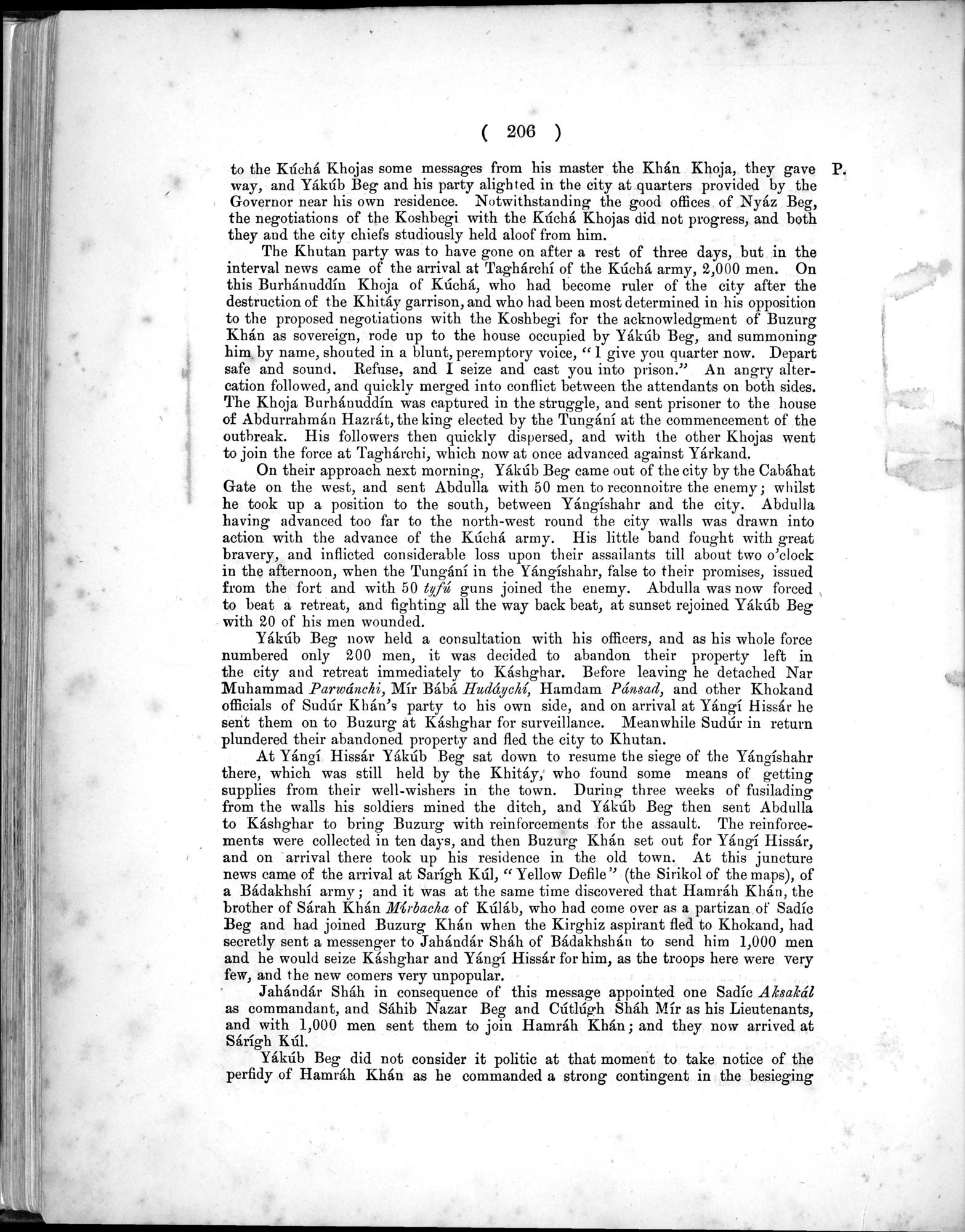 Report of a Mission to Yarkund in 1873 : vol.1 / Page 296 (Grayscale High Resolution Image)