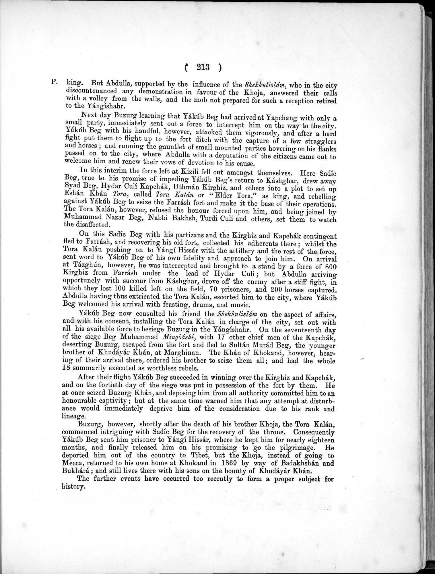 Report of a Mission to Yarkund in 1873 : vol.1 / Page 305 (Grayscale High Resolution Image)