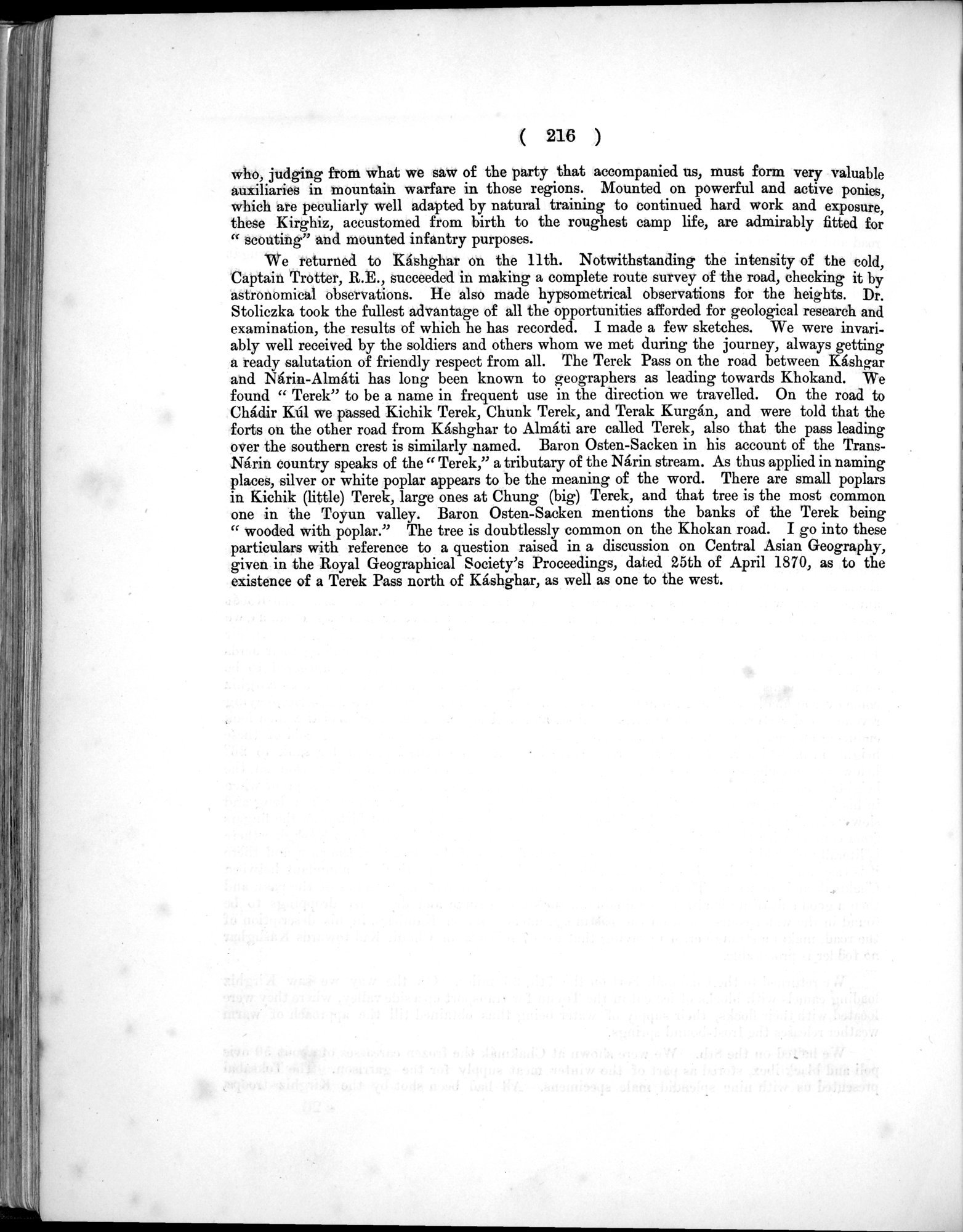Report of a Mission to Yarkund in 1873 : vol.1 / Page 310 (Grayscale High Resolution Image)