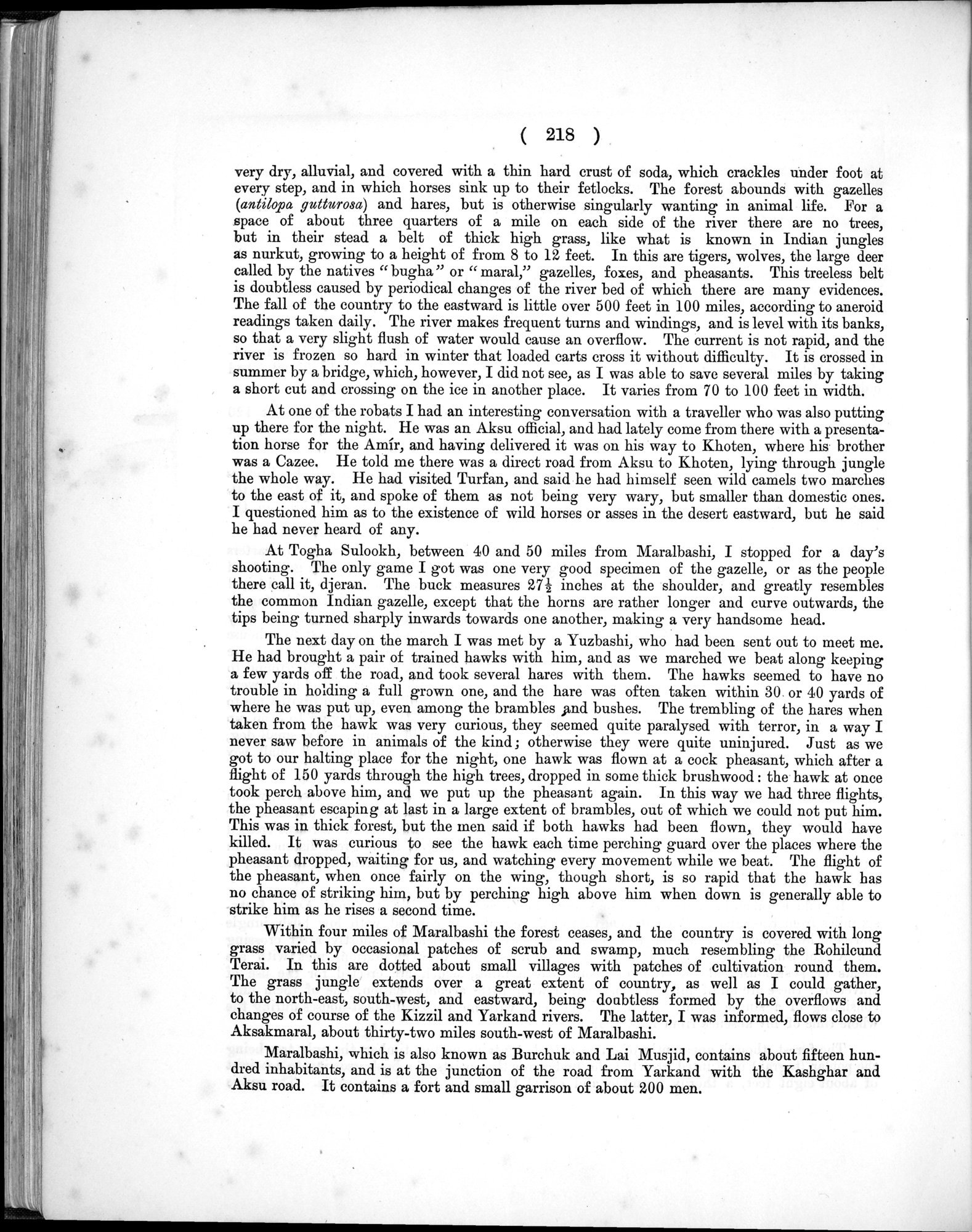 Report of a Mission to Yarkund in 1873 : vol.1 / Page 312 (Grayscale High Resolution Image)