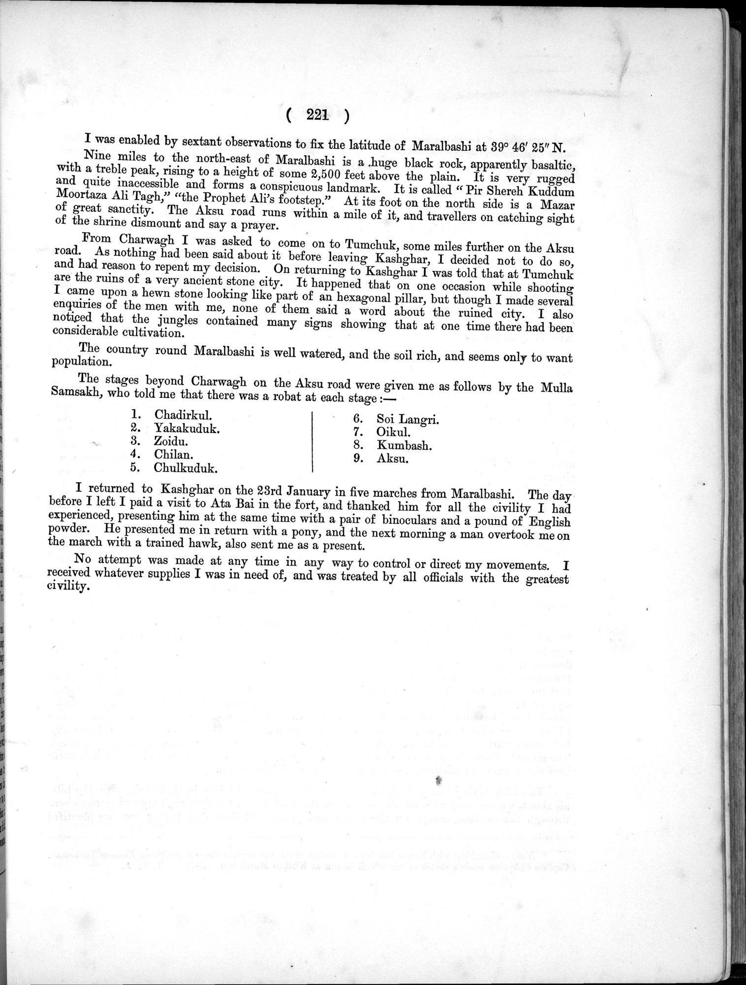 Report of a Mission to Yarkund in 1873 : vol.1 / Page 317 (Grayscale High Resolution Image)