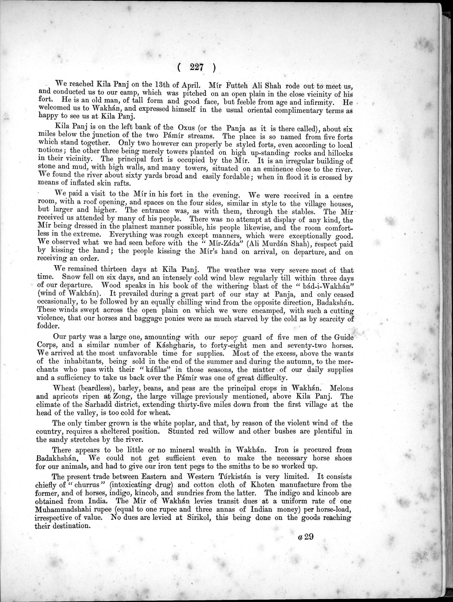Report of a Mission to Yarkund in 1873 : vol.1 / Page 325 (Grayscale High Resolution Image)