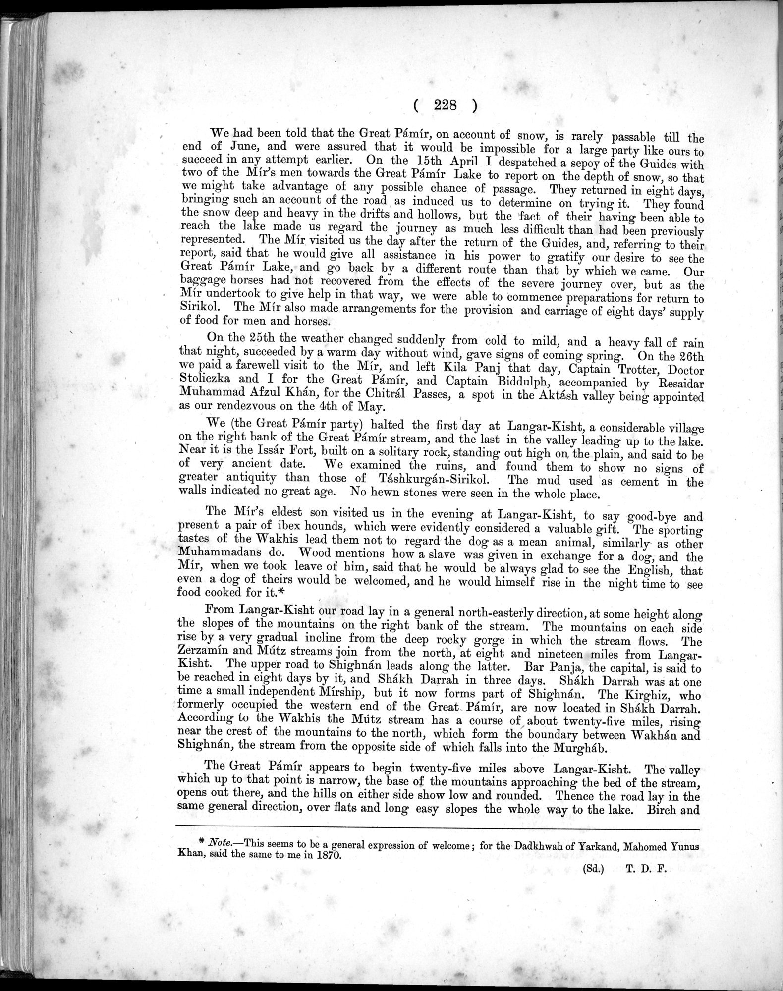 Report of a Mission to Yarkund in 1873 : vol.1 / Page 326 (Grayscale High Resolution Image)