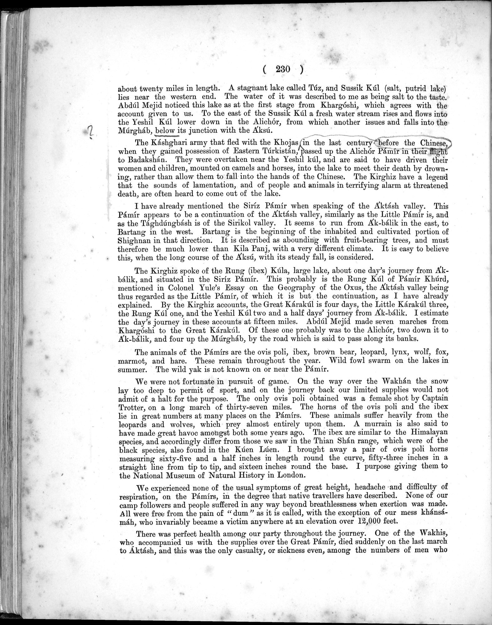 Report of a Mission to Yarkund in 1873 : vol.1 / Page 328 (Grayscale High Resolution Image)