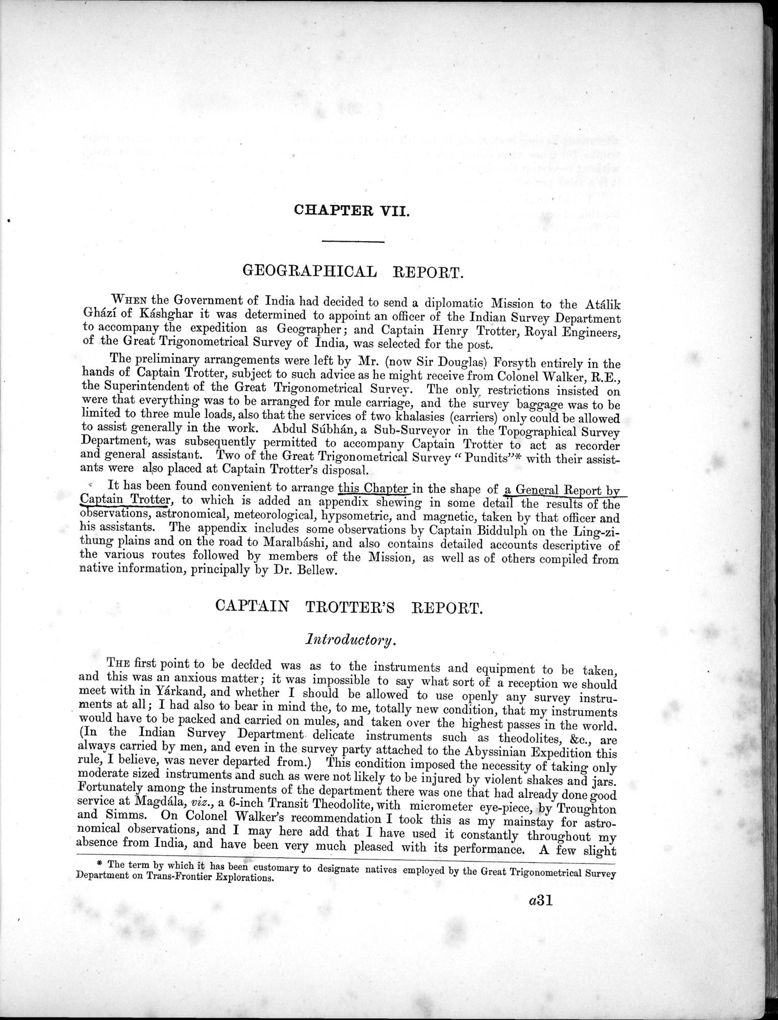 Report of a Mission to Yarkund in 1873 : vol.1 / Page 333 (Grayscale High Resolution Image)