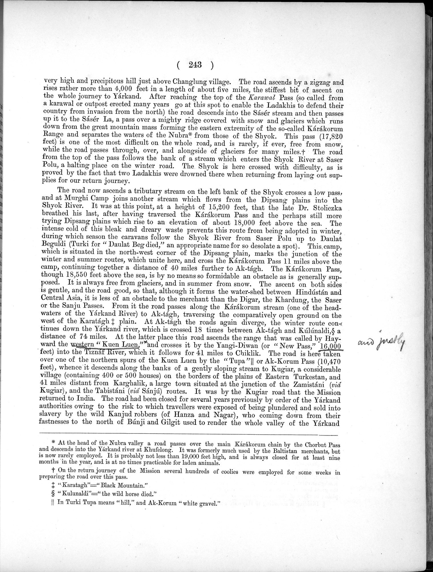 Report of a Mission to Yarkund in 1873 : vol.1 / Page 349 (Grayscale High Resolution Image)