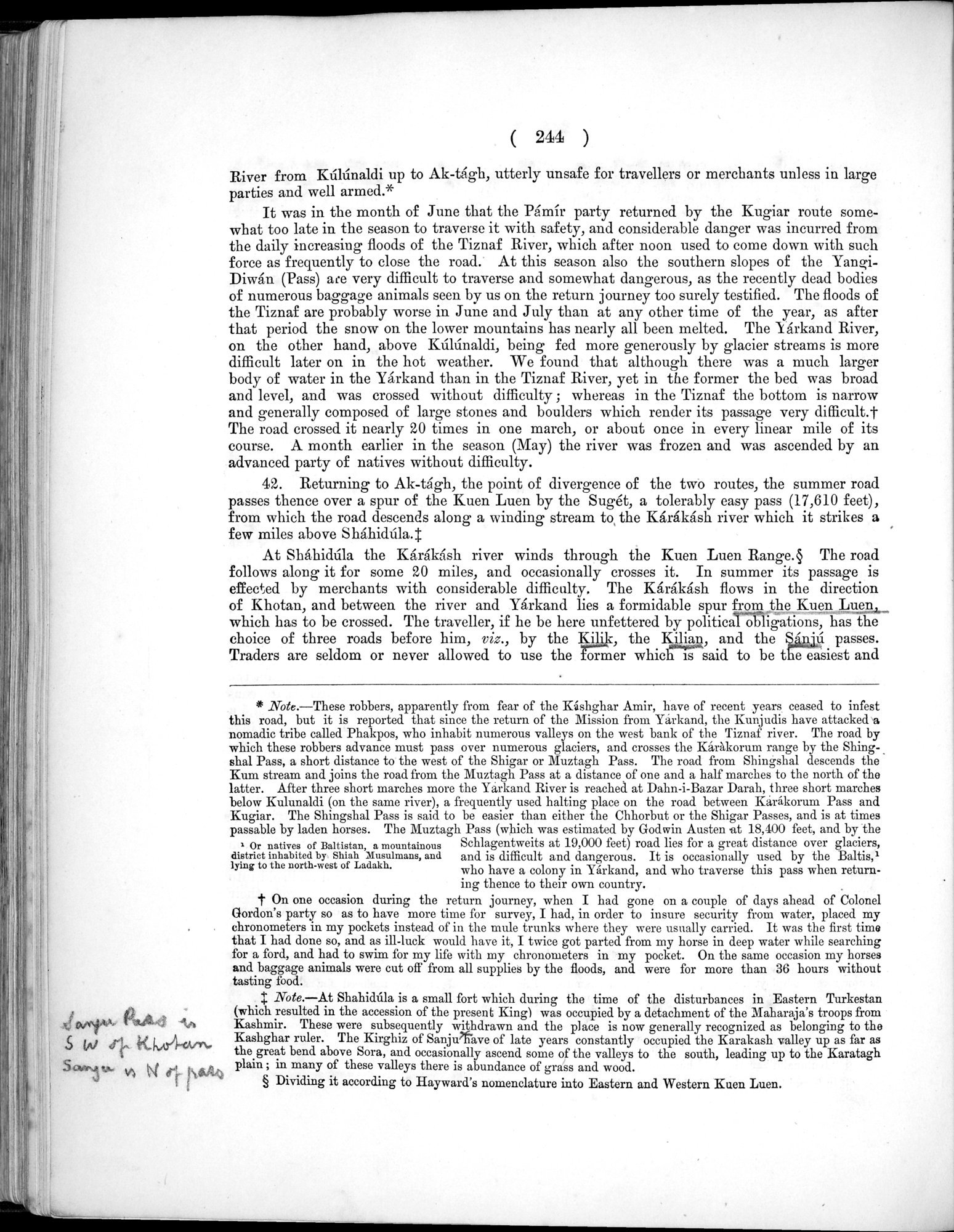 Report of a Mission to Yarkund in 1873 : vol.1 / Page 350 (Grayscale High Resolution Image)