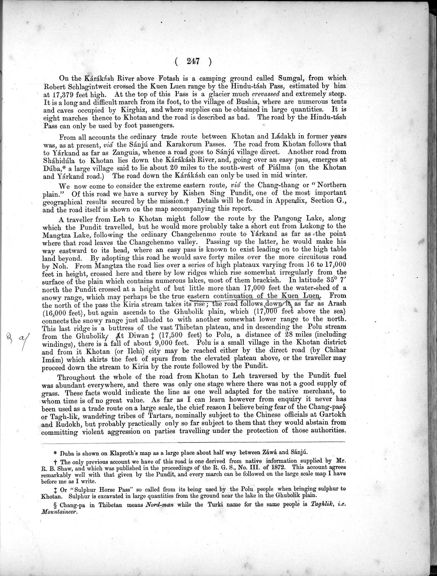 Report of a Mission to Yarkund in 1873 : vol.1 / Page 355 (Grayscale High Resolution Image)