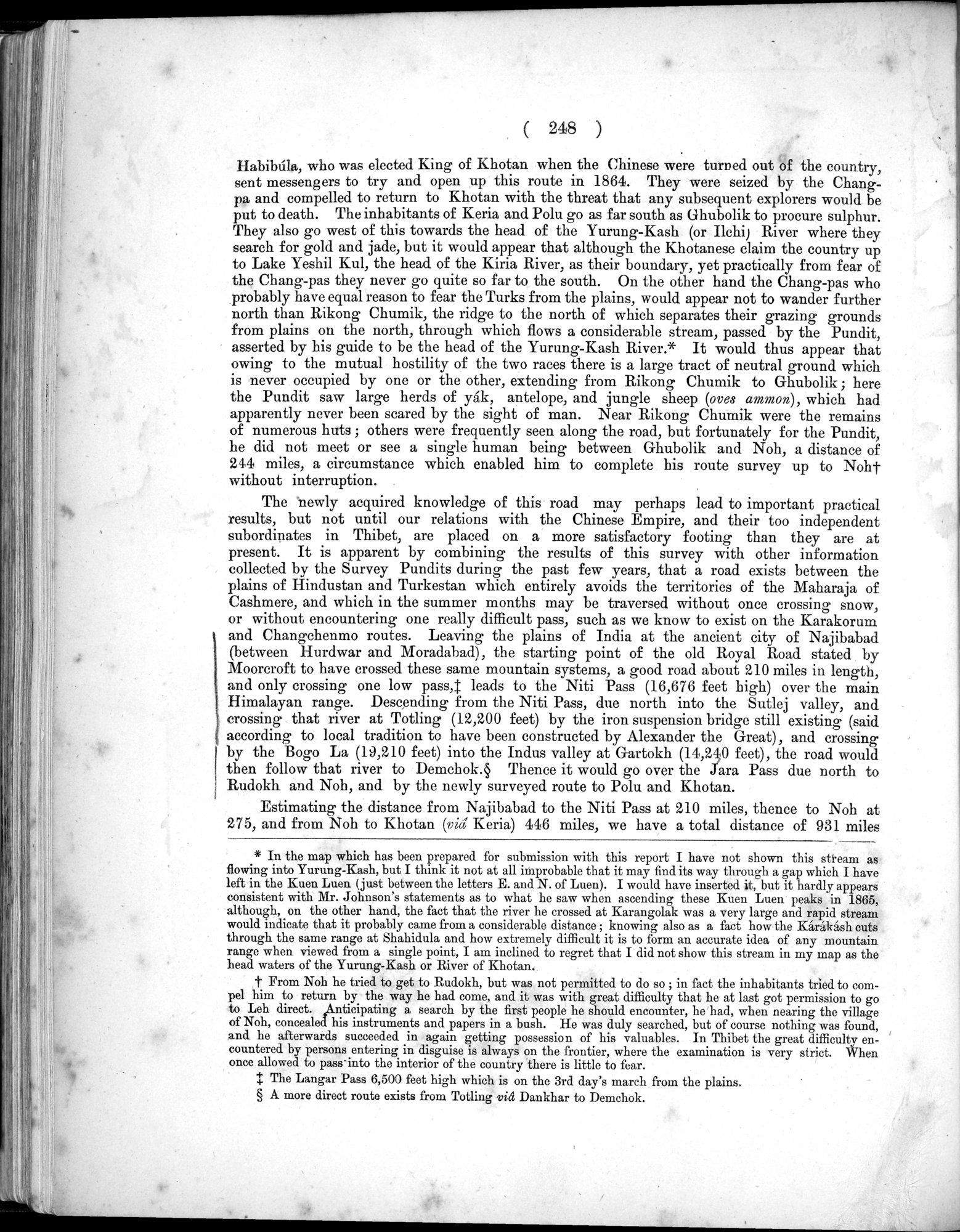 Report of a Mission to Yarkund in 1873 : vol.1 / Page 356 (Grayscale High Resolution Image)