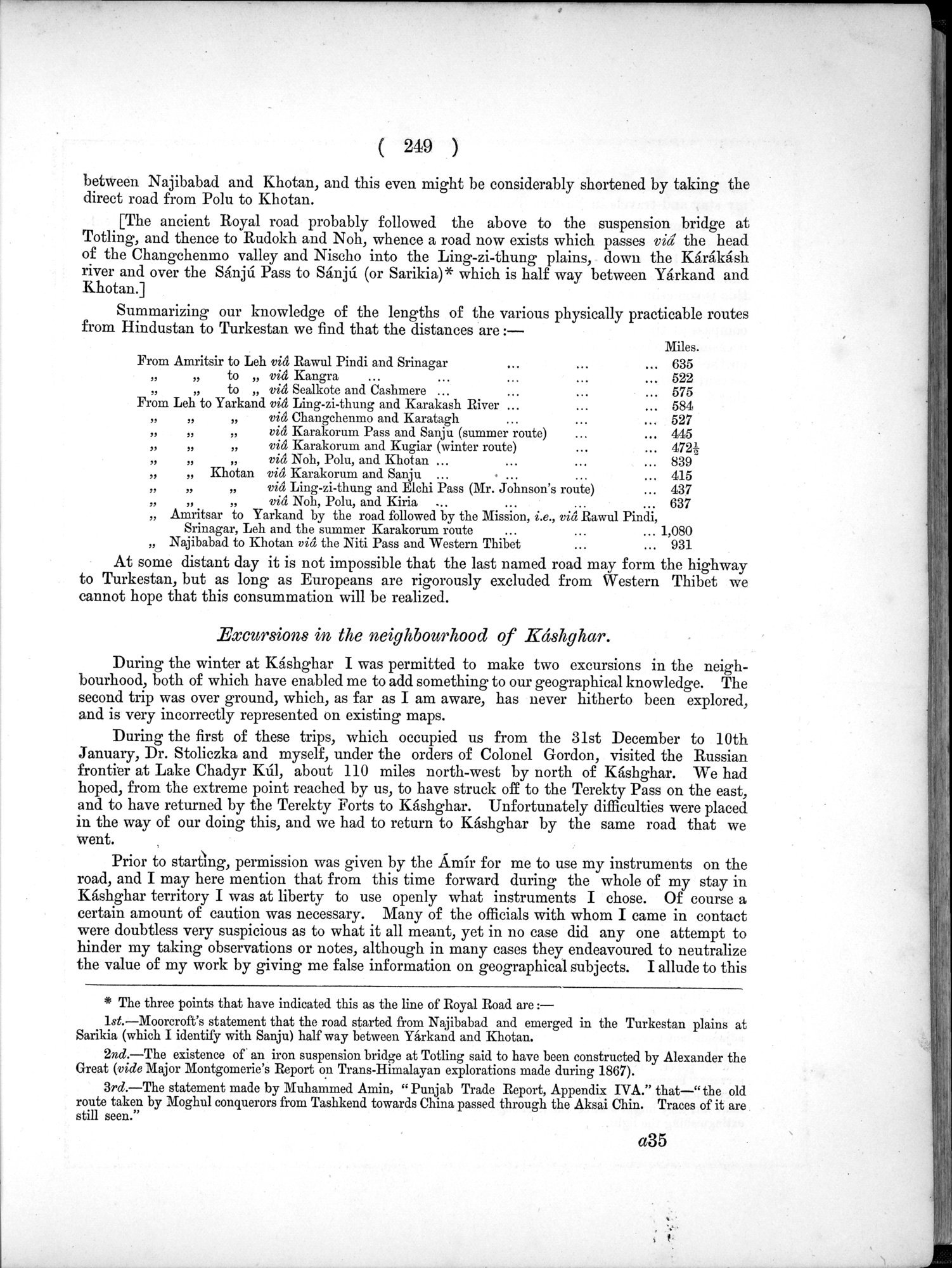 Report of a Mission to Yarkund in 1873 : vol.1 / Page 361 (Grayscale High Resolution Image)
