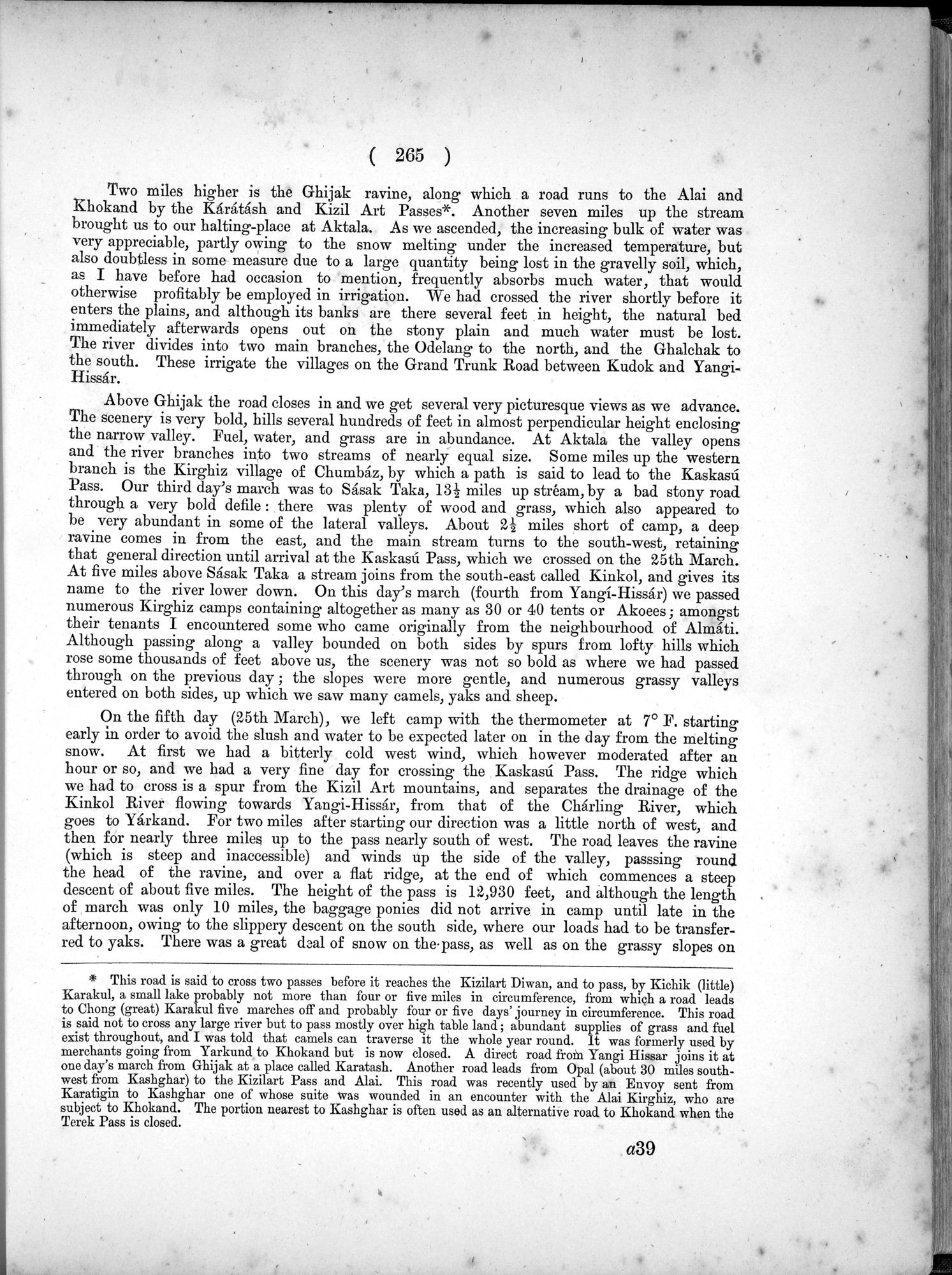 Report of a Mission to Yarkund in 1873 : vol.1 / Page 383 (Grayscale High Resolution Image)