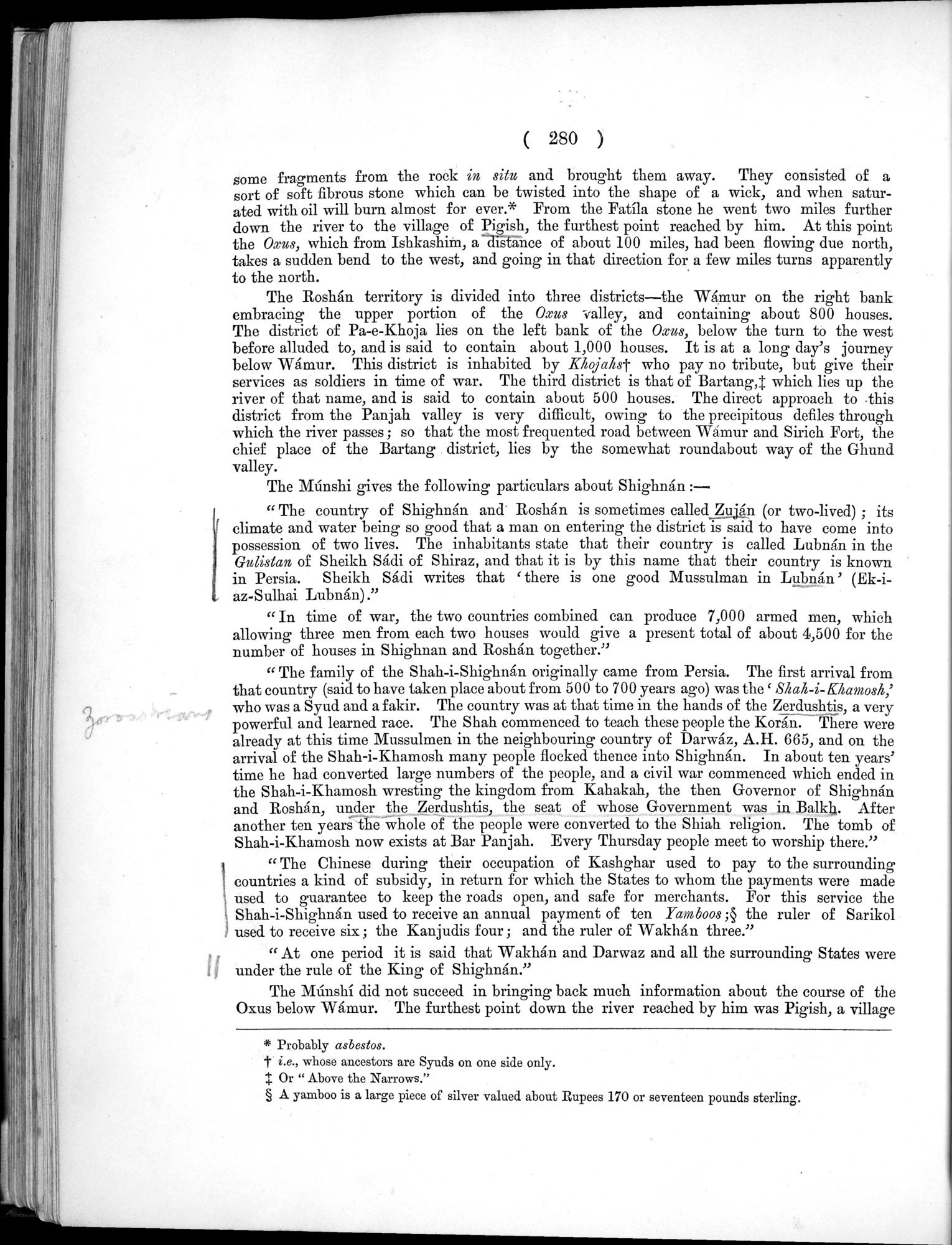Report of a Mission to Yarkund in 1873 : vol.1 / Page 402 (Grayscale High Resolution Image)