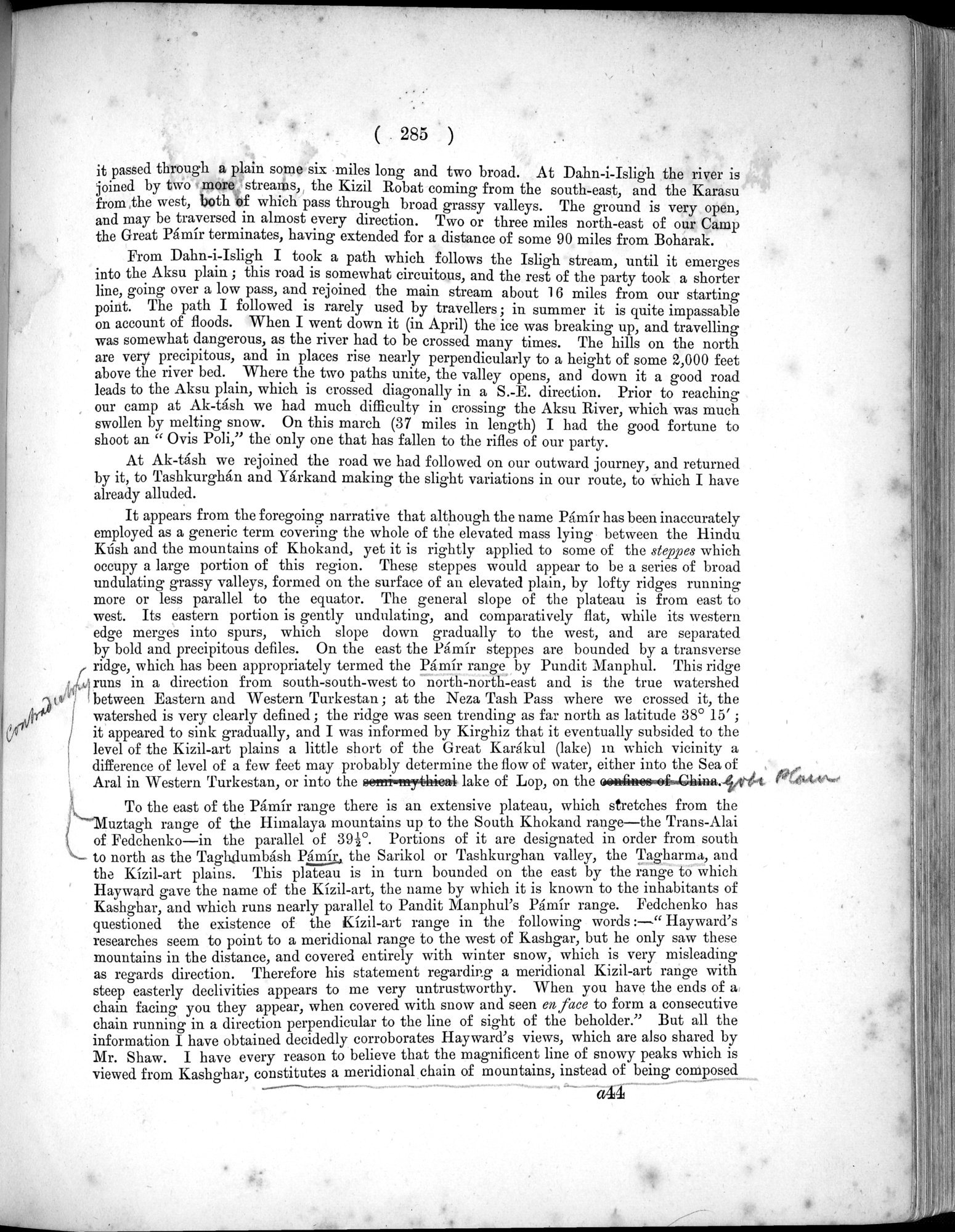 Report of a Mission to Yarkund in 1873 : vol.1 / Page 409 (Grayscale High Resolution Image)