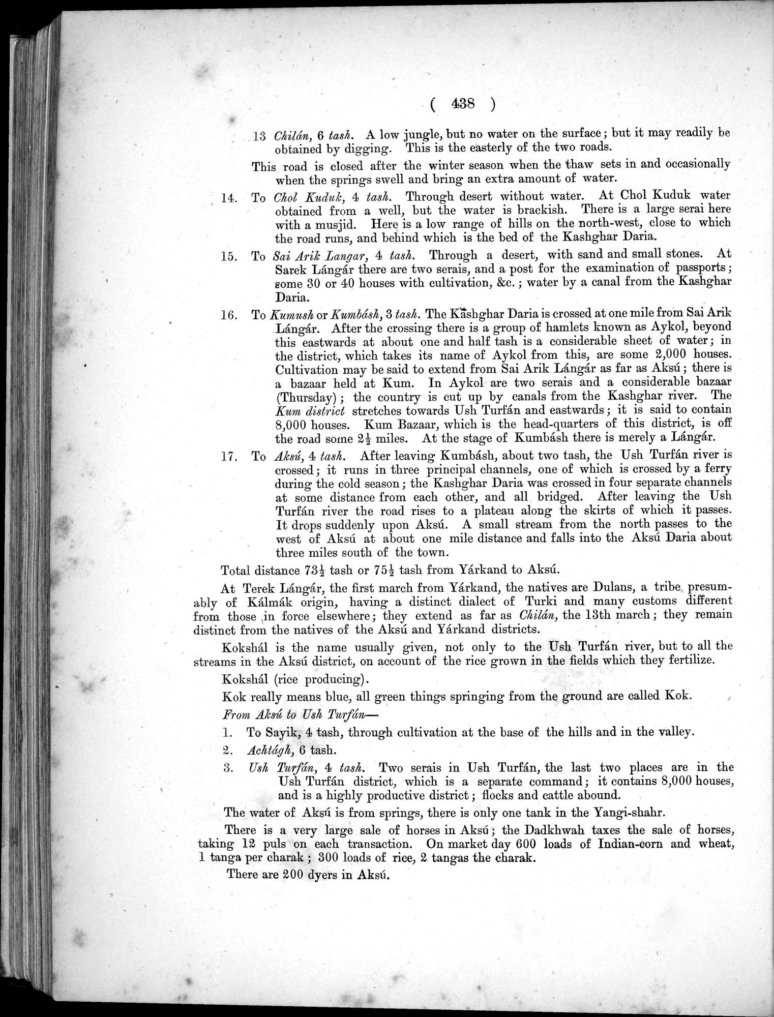 Report of a Mission to Yarkund in 1873 : vol.1 / Page 572 (Grayscale High Resolution Image)