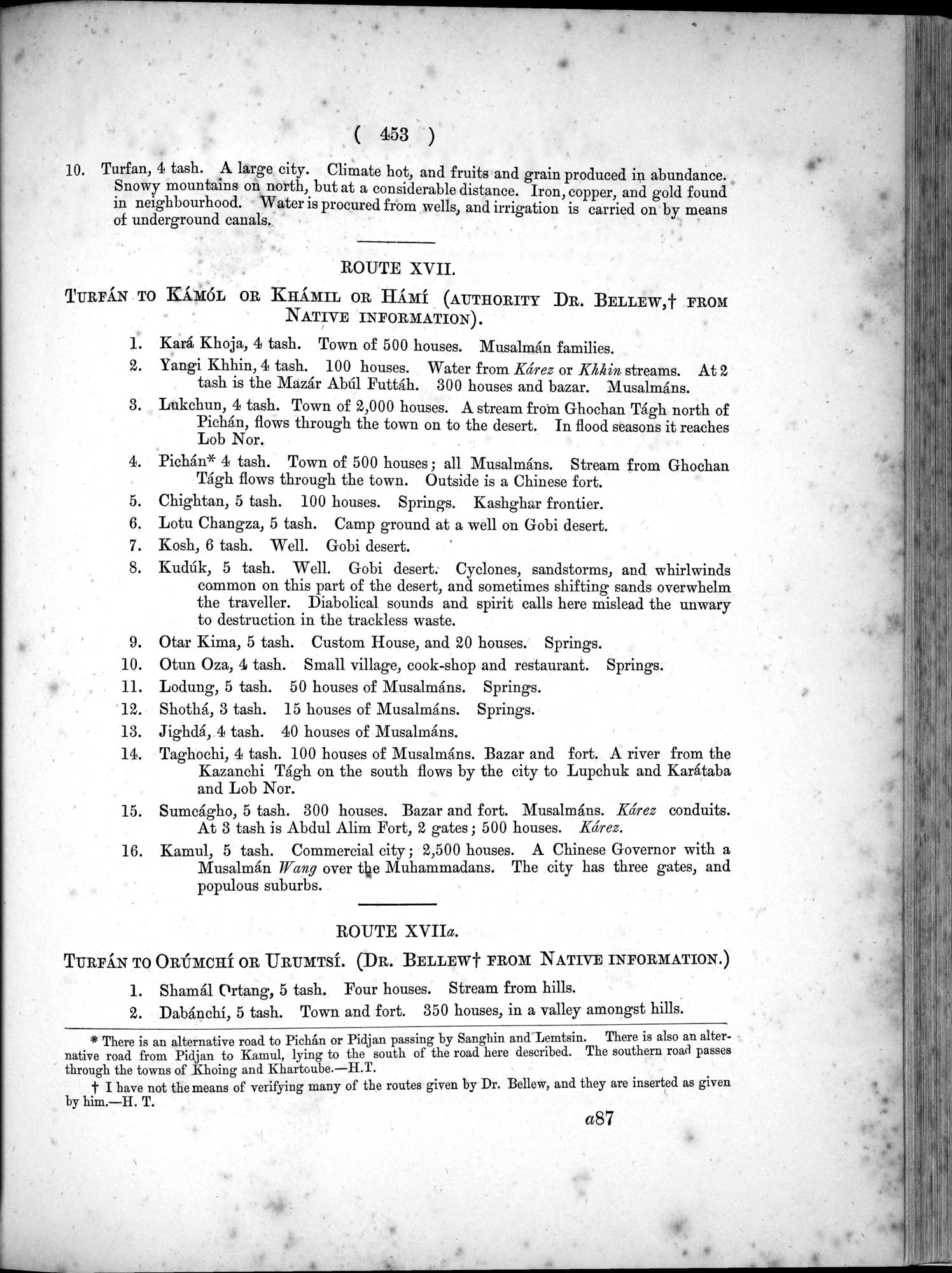 Report of a Mission to Yarkund in 1873 : vol.1 / Page 587 (Grayscale High Resolution Image)