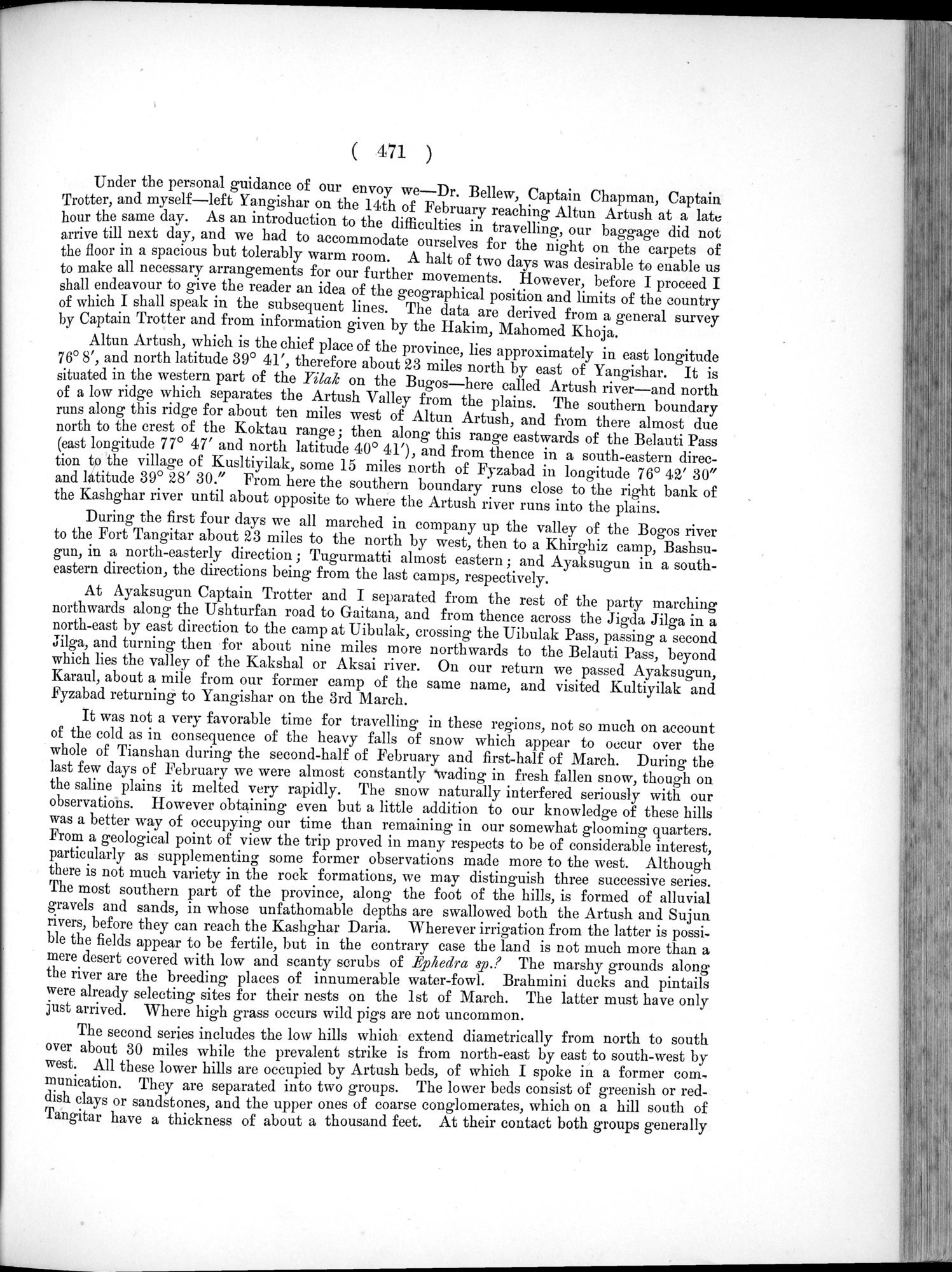 Report of a Mission to Yarkund in 1873 : vol.1 / Page 605 (Grayscale High Resolution Image)