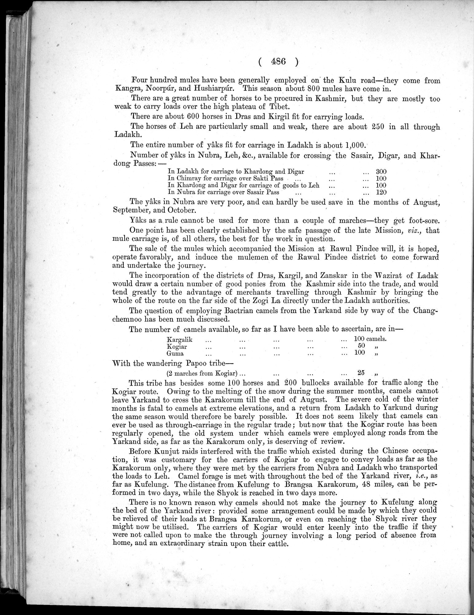 Report of a Mission to Yarkund in 1873 : vol.1 / Page 620 (Grayscale High Resolution Image)