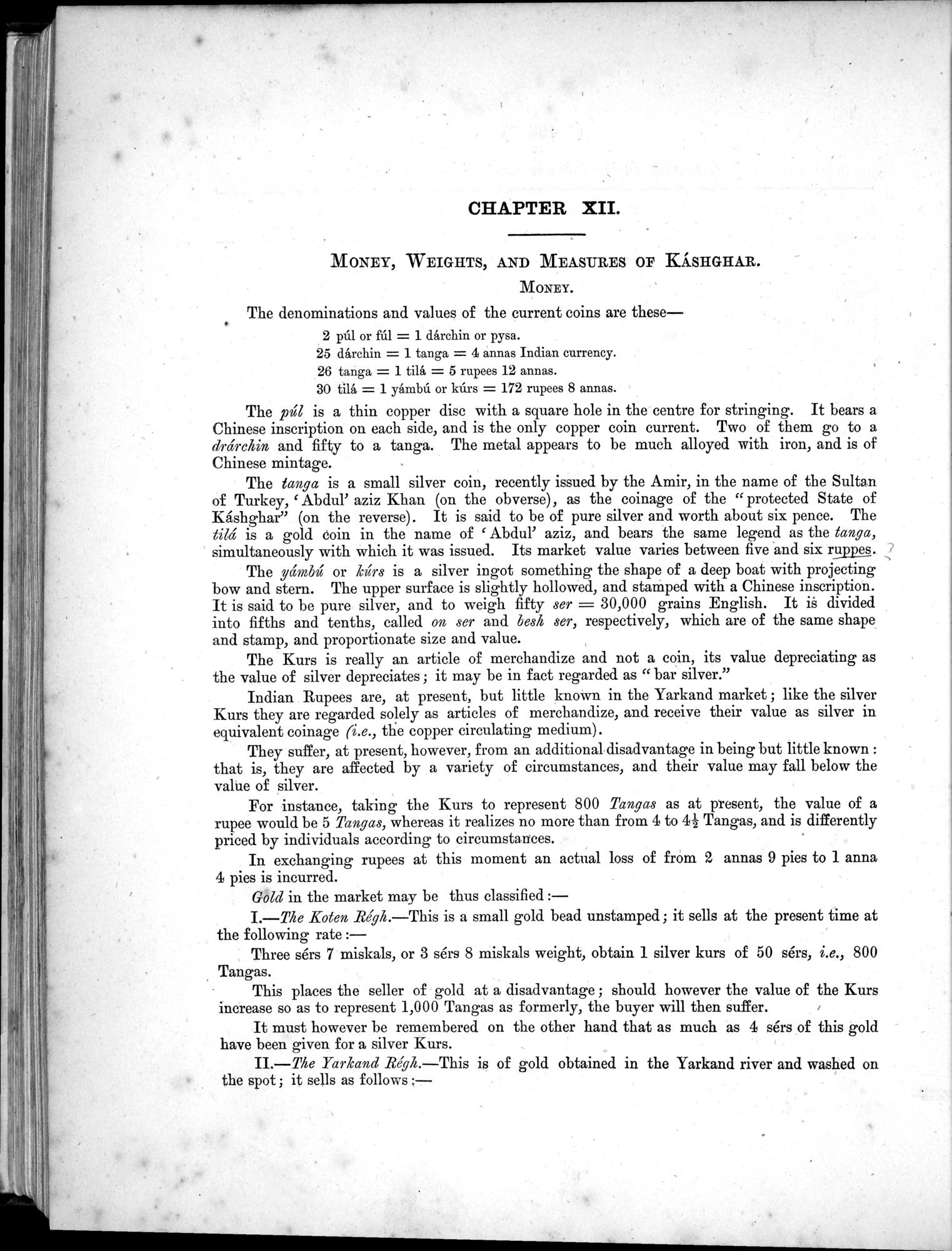 Report of a Mission to Yarkund in 1873 : vol.1 / Page 628 (Grayscale High Resolution Image)