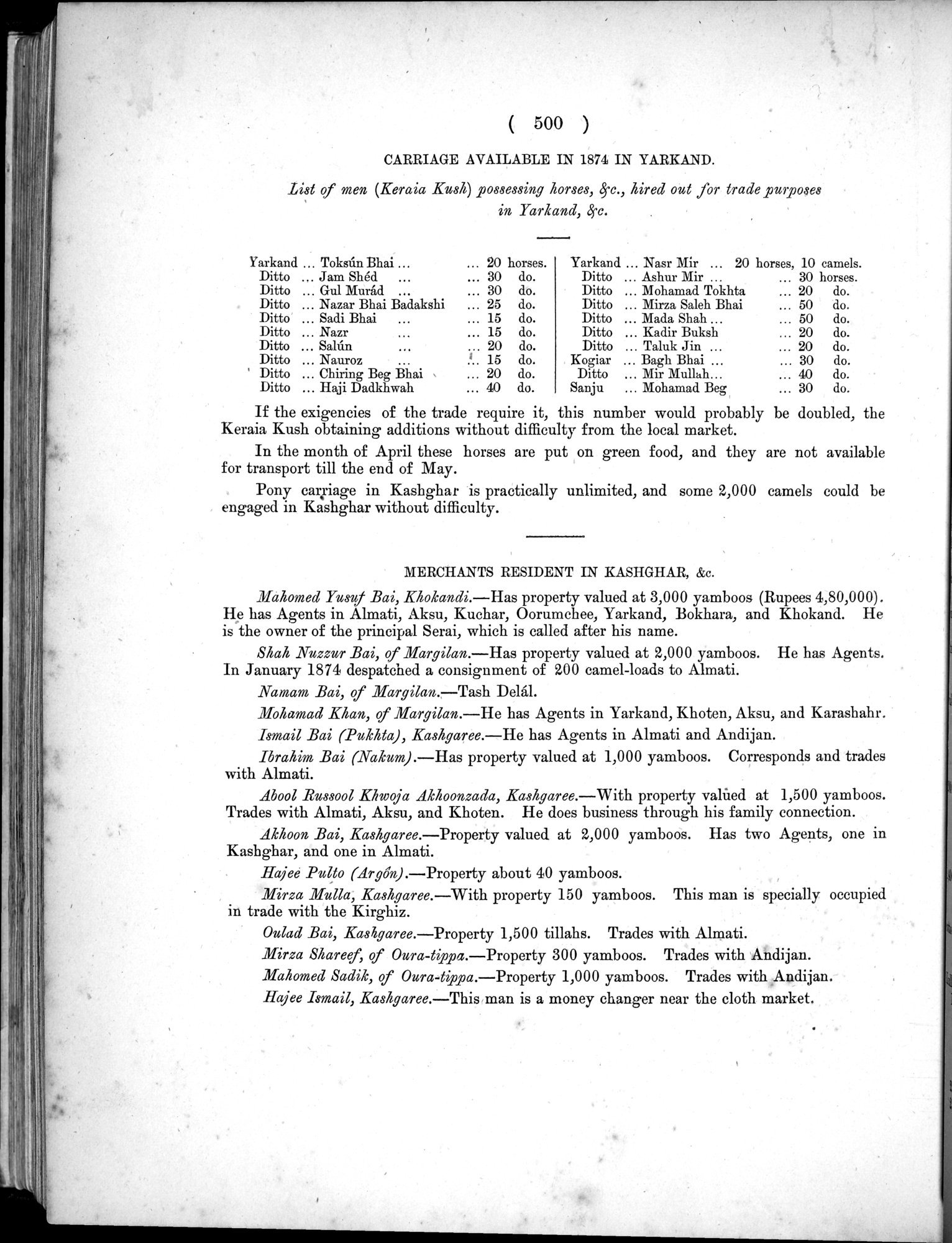 Report of a Mission to Yarkund in 1873 : vol.1 / Page 634 (Grayscale High Resolution Image)