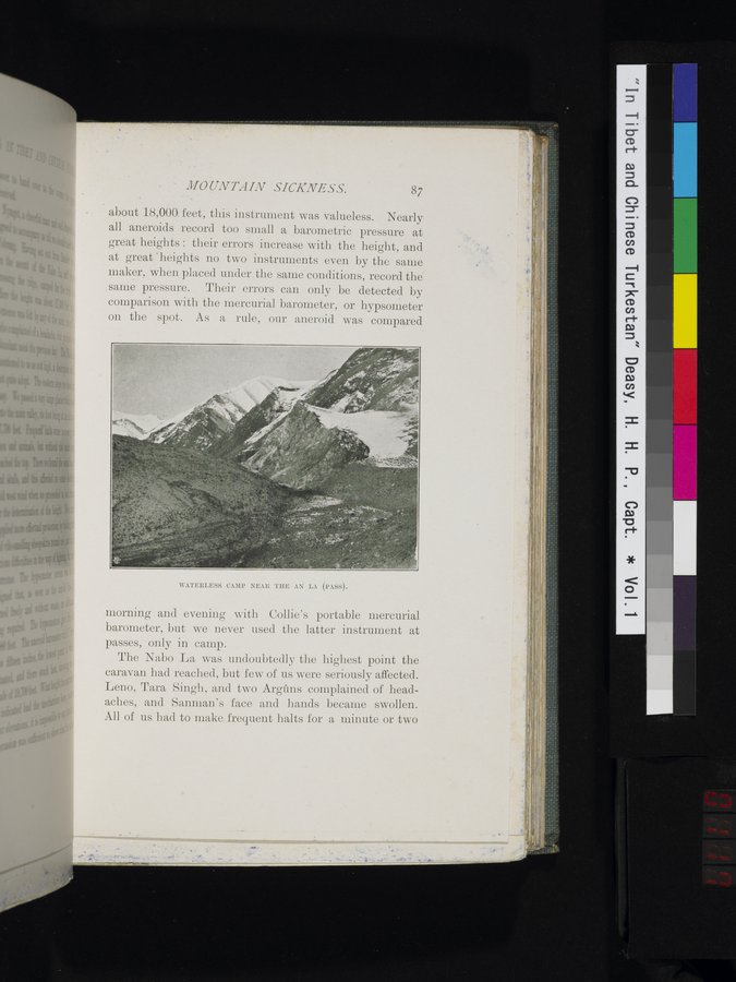In Tibet and Chinese Turkestan : vol.1 / 117 ページ（カラー画像）