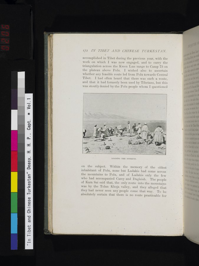 In Tibet and Chinese Turkestan : vol.1 / 206 ページ（カラー画像）