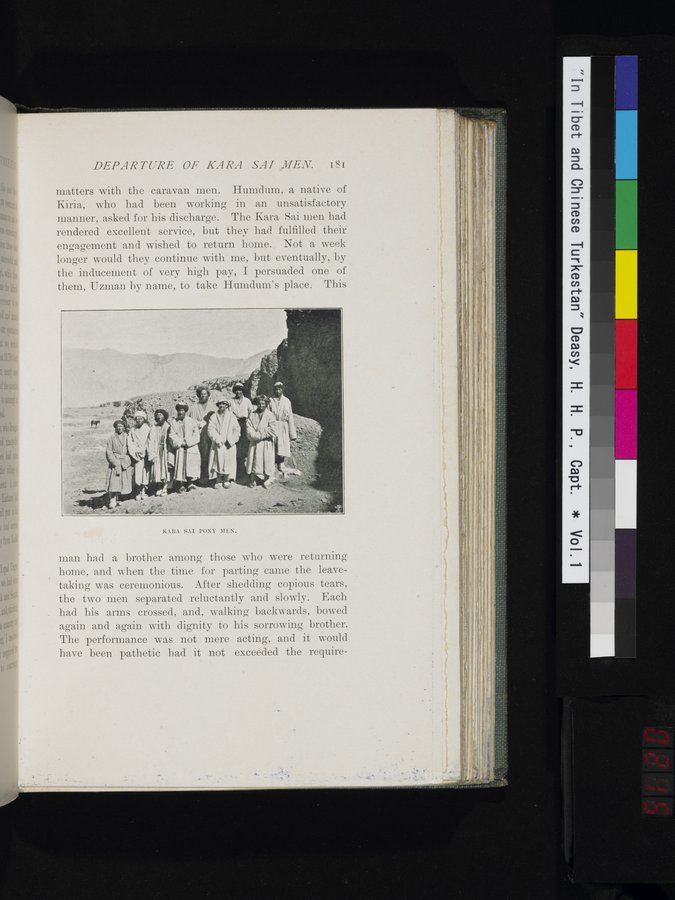 In Tibet and Chinese Turkestan : vol.1 / 215 ページ（カラー画像）