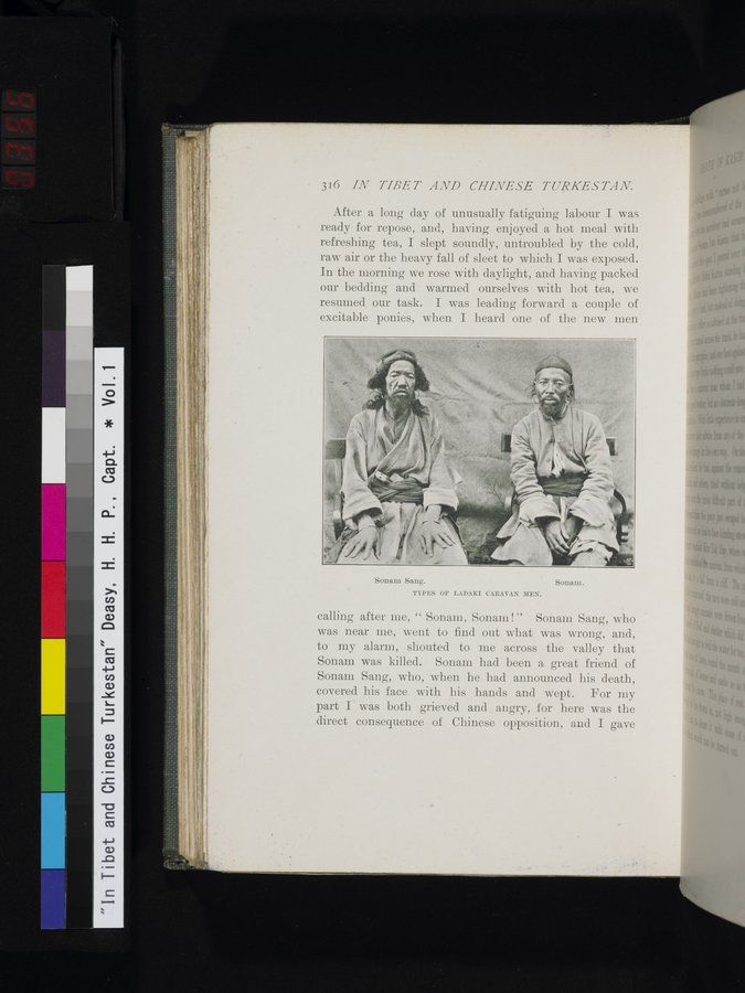 In Tibet and Chinese Turkestan : vol.1 / 356 ページ（カラー画像）