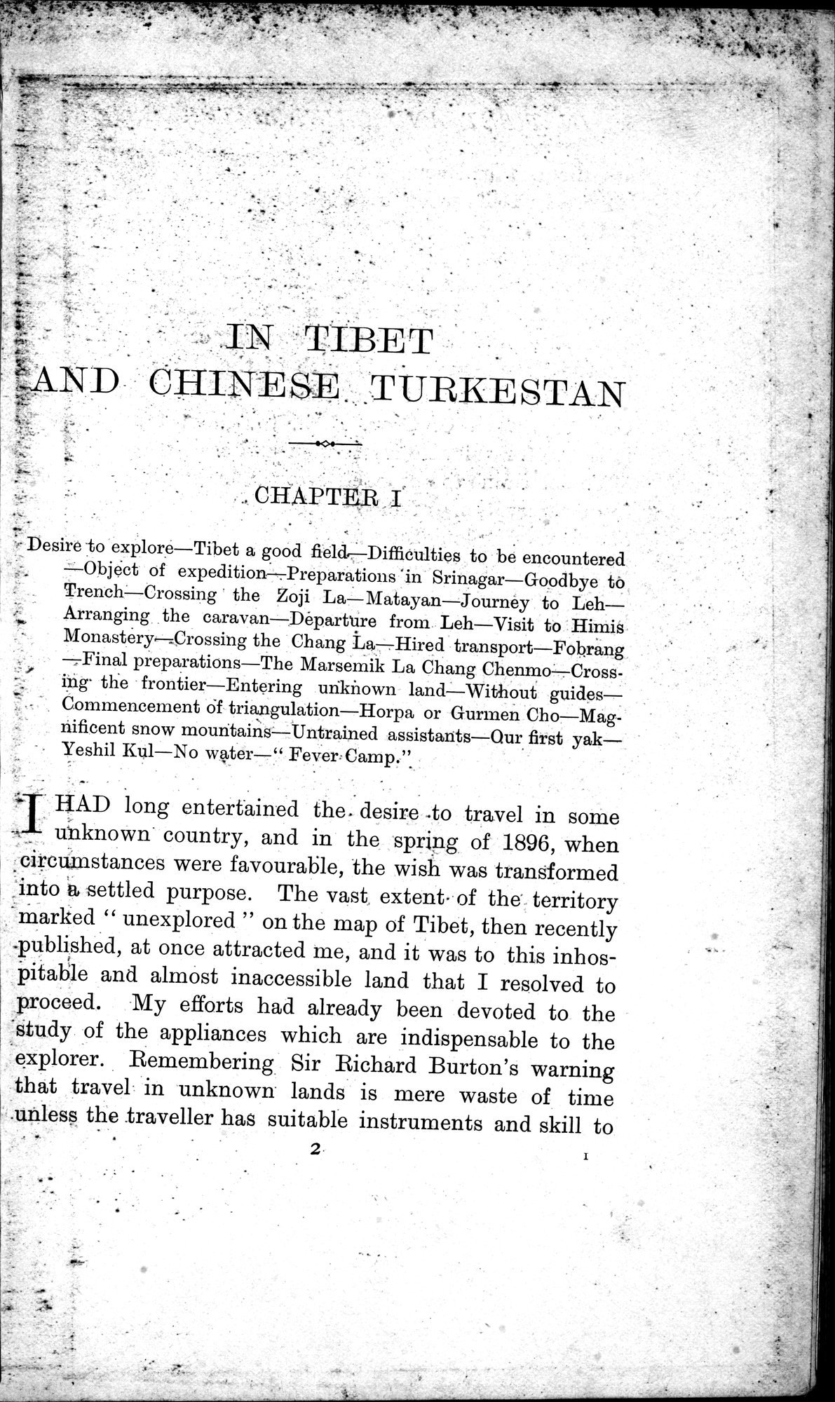 In Tibet and Chinese Turkestan : vol.1 / Page 27 (Grayscale High Resolution Image)