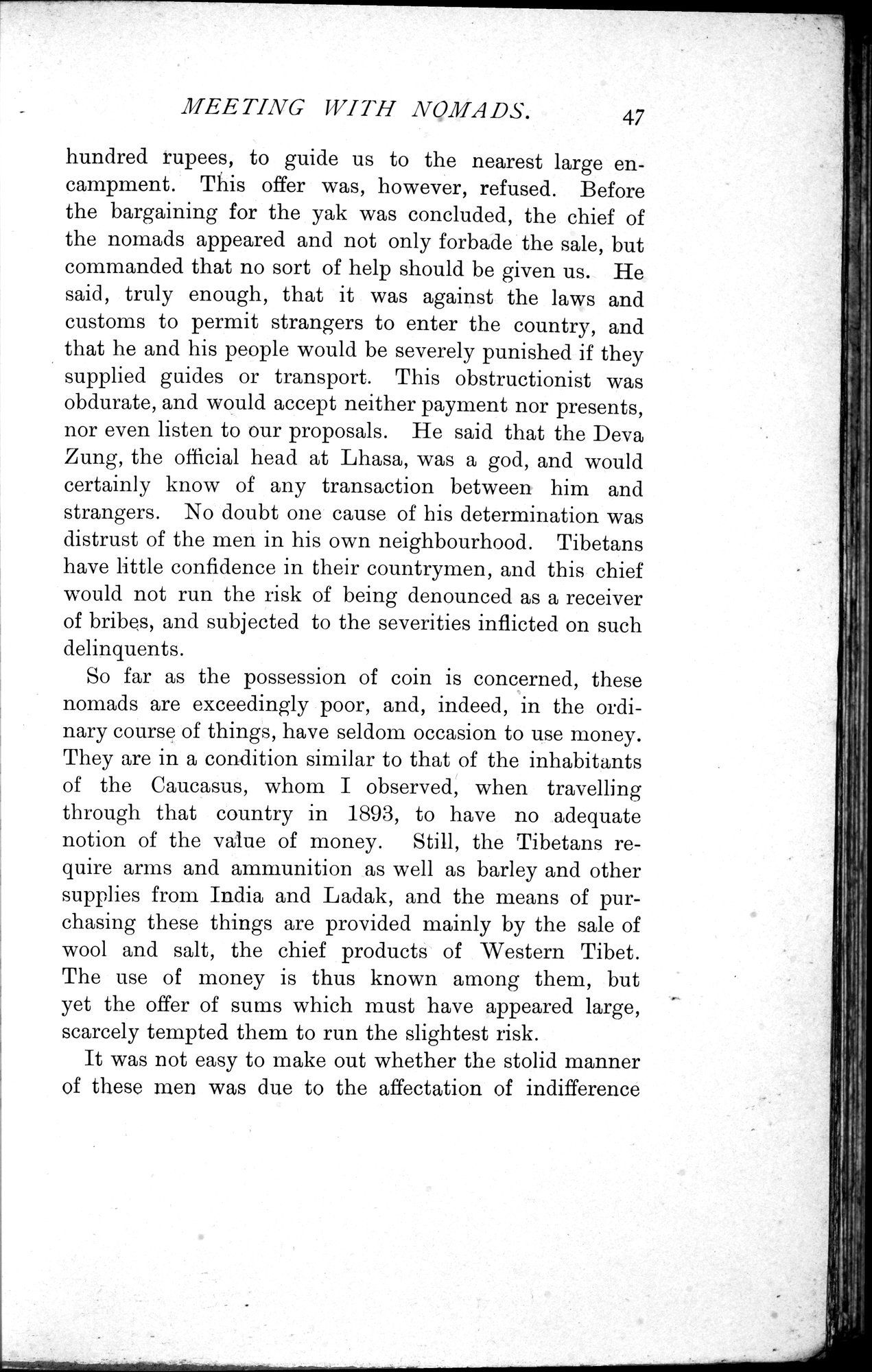 In Tibet and Chinese Turkestan : vol.1 / 75 ページ（白黒高解像度画像）