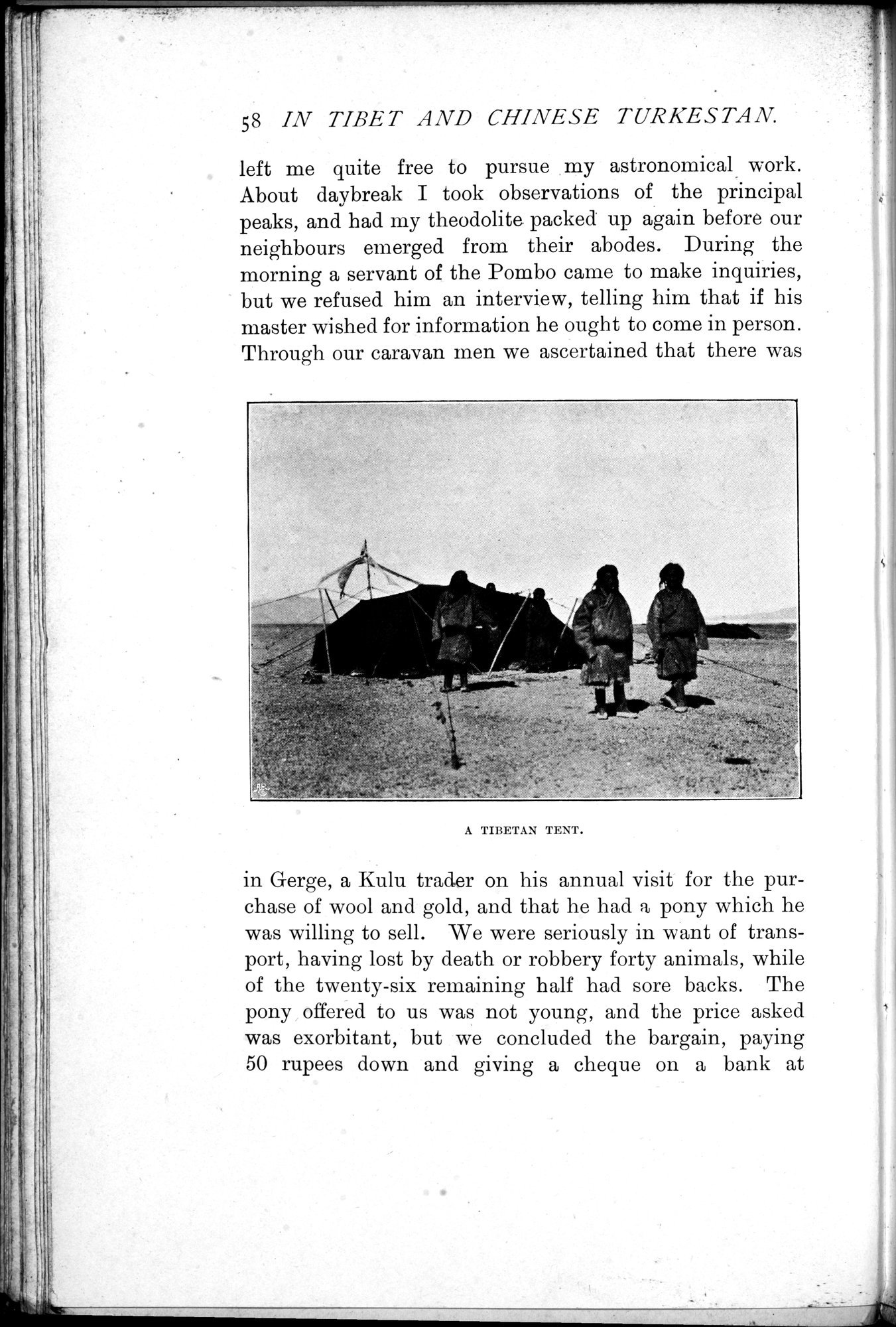 In Tibet and Chinese Turkestan : vol.1 / 88 ページ（白黒高解像度画像）