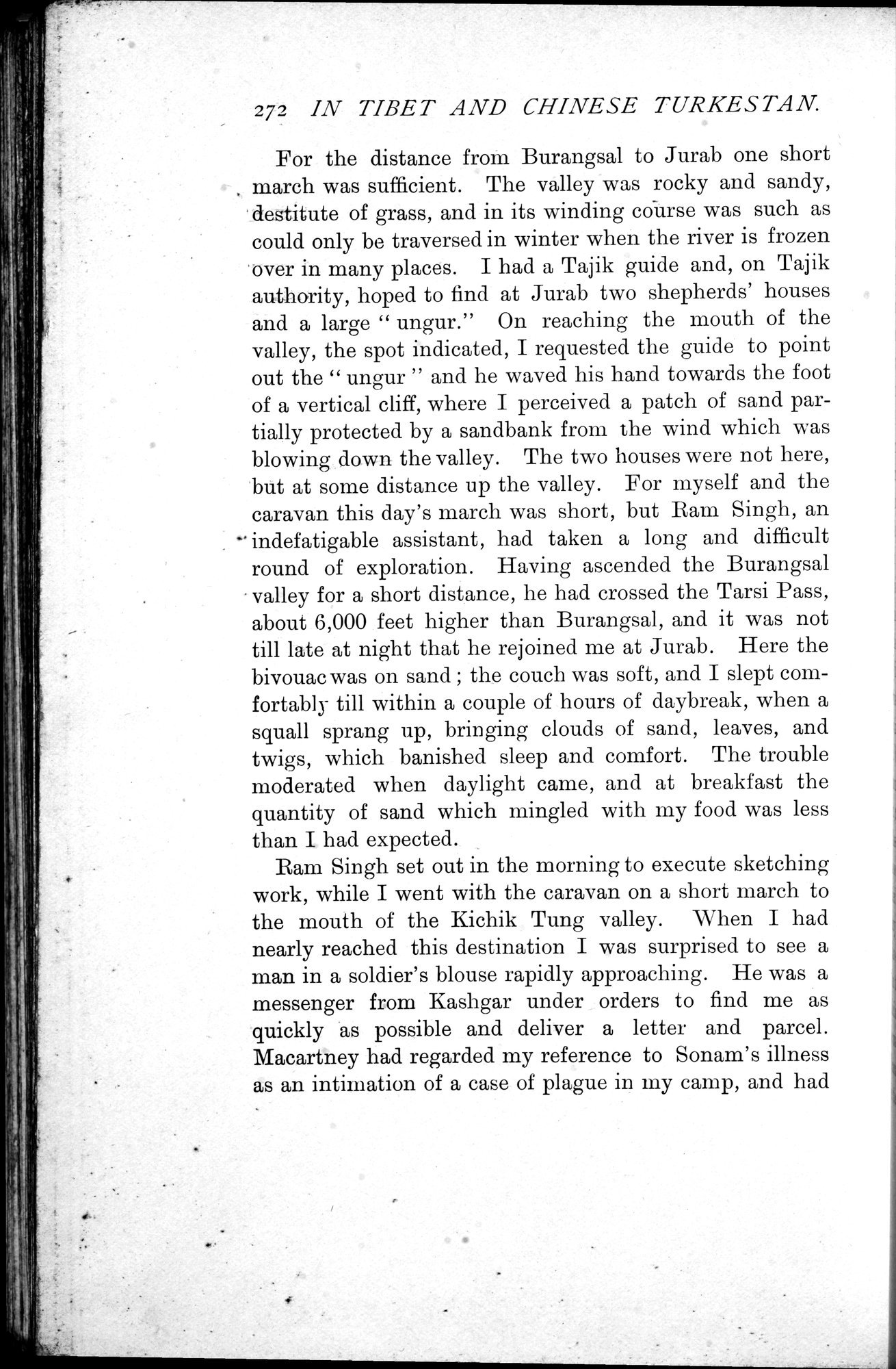 In Tibet and Chinese Turkestan : vol.1 / 308 ページ（白黒高解像度画像）