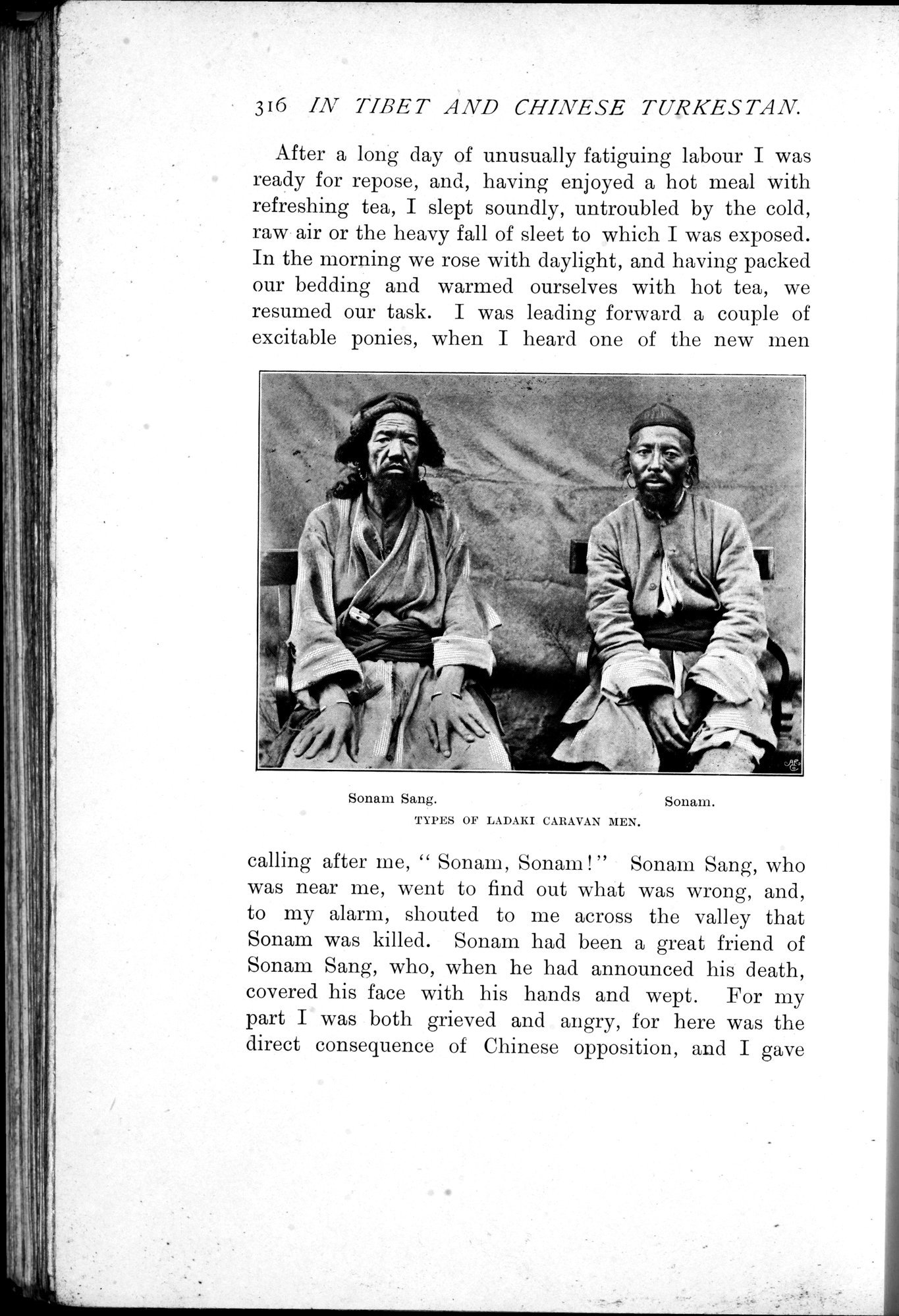 In Tibet and Chinese Turkestan : vol.1 / 356 ページ（白黒高解像度画像）
