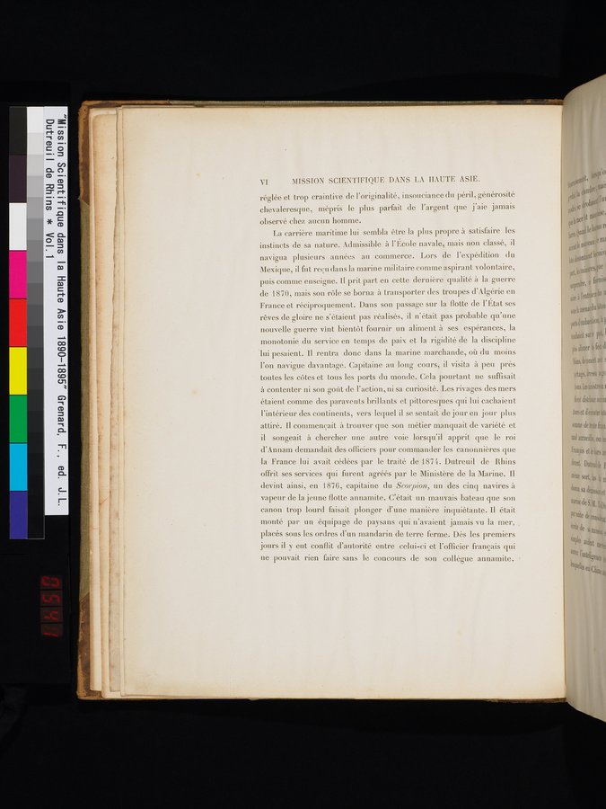 Mission Scientifique dans la Haute Asie 1890-1895 : vol.1 / Page 14 (Color Image)