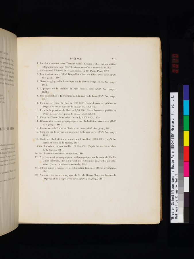 Mission Scientifique dans la Haute Asie 1890-1895 : vol.1 / 21 ページ（カラー画像）