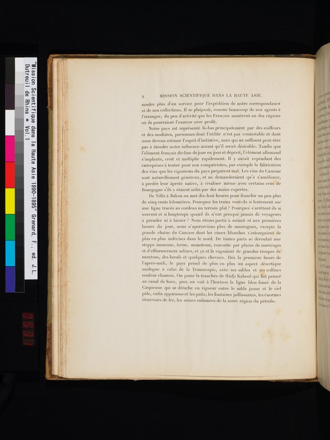 Mission Scientifique dans la Haute Asie 1890-1895 : vol.1 / 36 ページ（カラー画像）