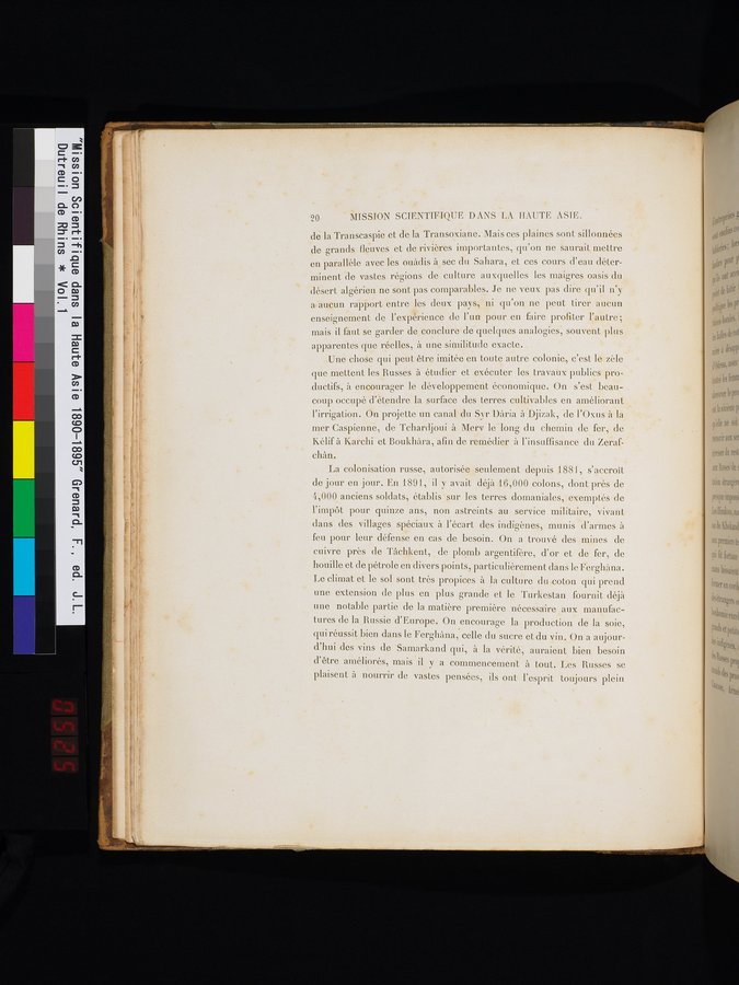 Mission Scientifique dans la Haute Asie 1890-1895 : vol.1 / 48 ページ（カラー画像）