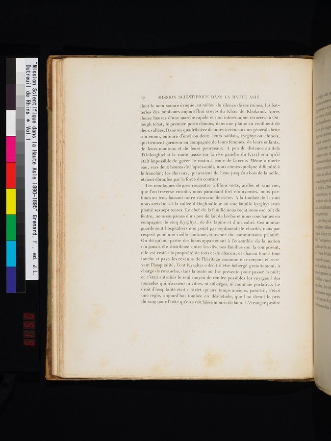 Mission Scientifique dans la Haute Asie 1890-1895 : vol.1 / Page 60 (Color Image)